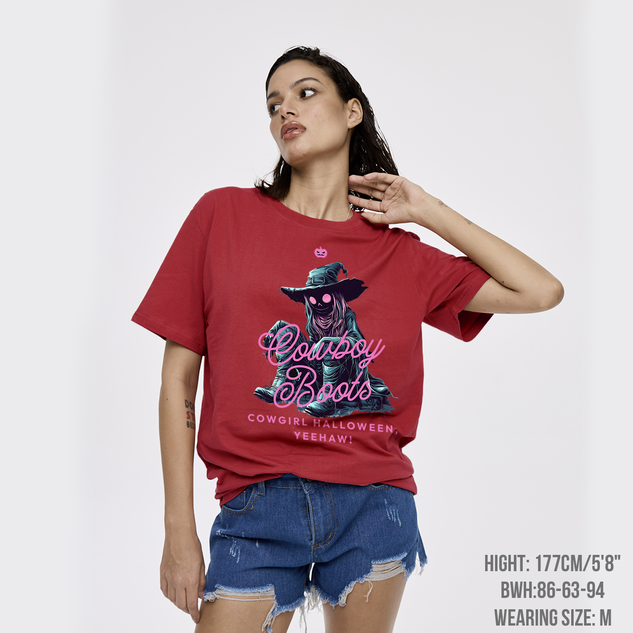Spooky Western Cowgirl Halloween T-Shirts