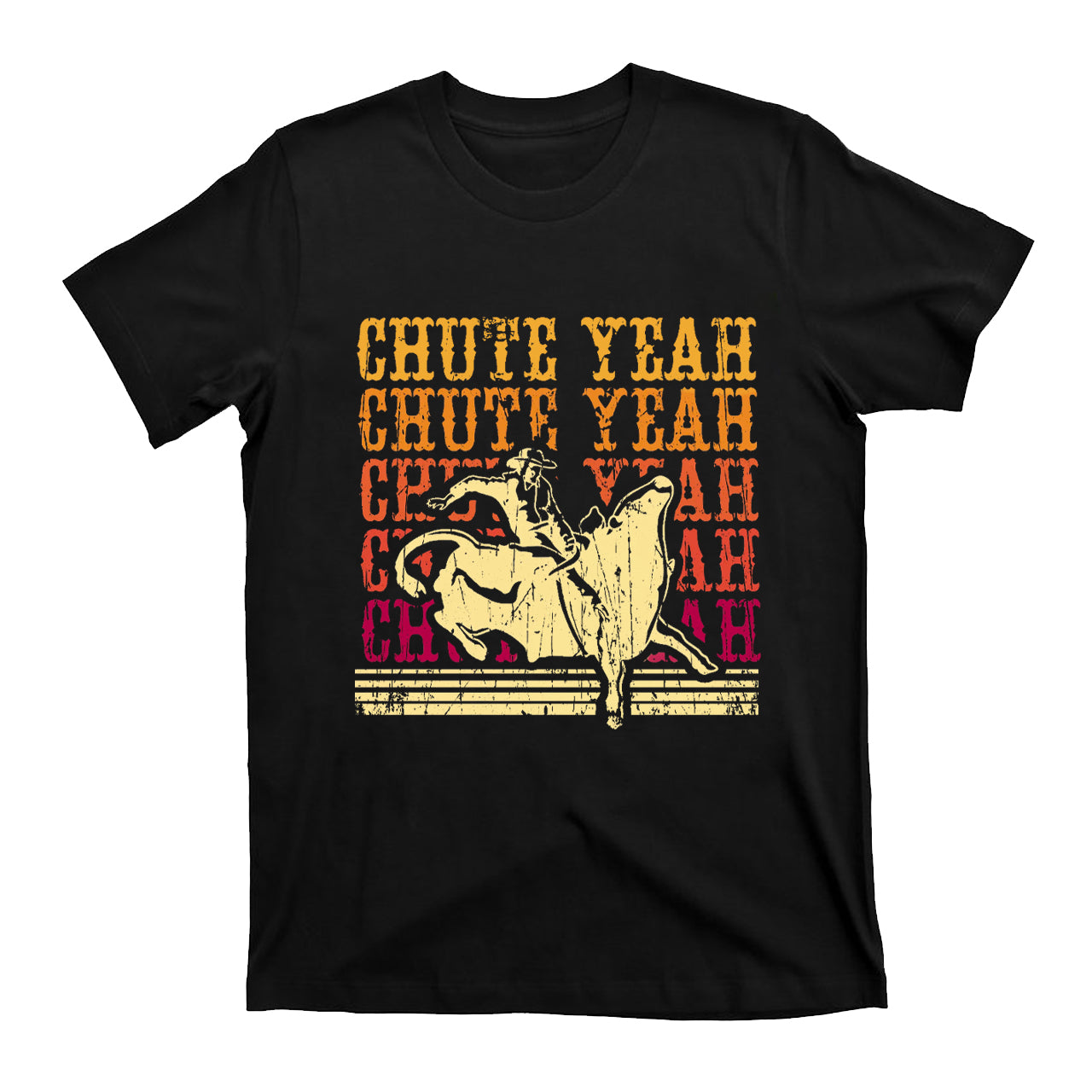Funny Bull Rider Chute Yeah T-Shirts
