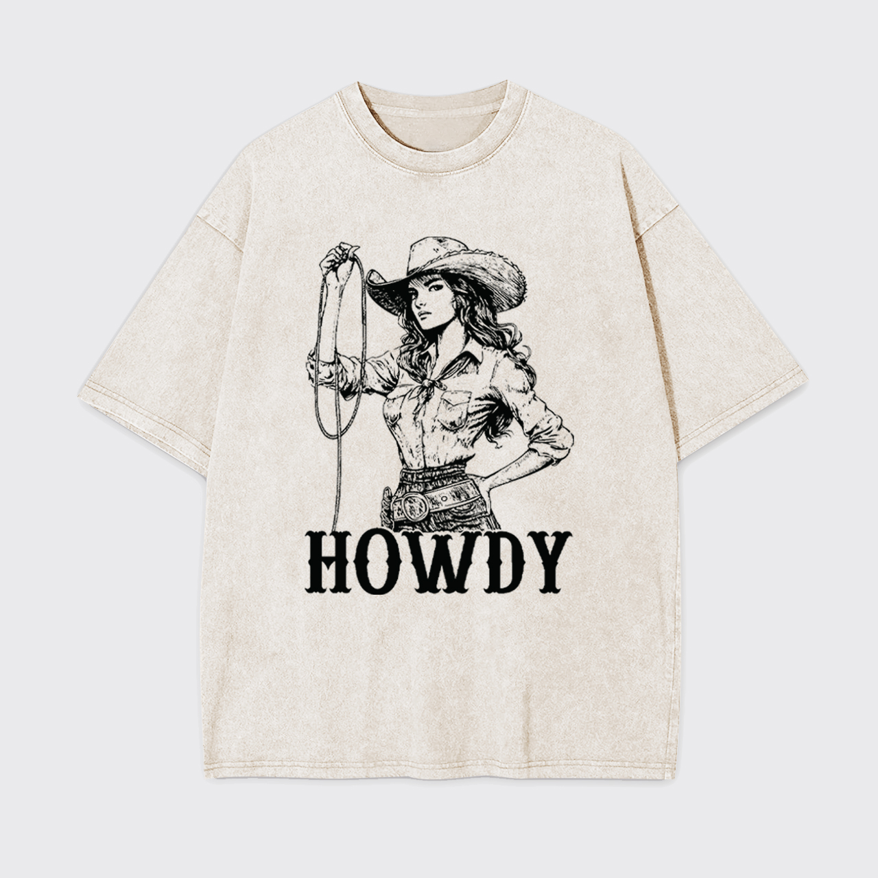 Howdy Cowgirl Garment-dye Tees
