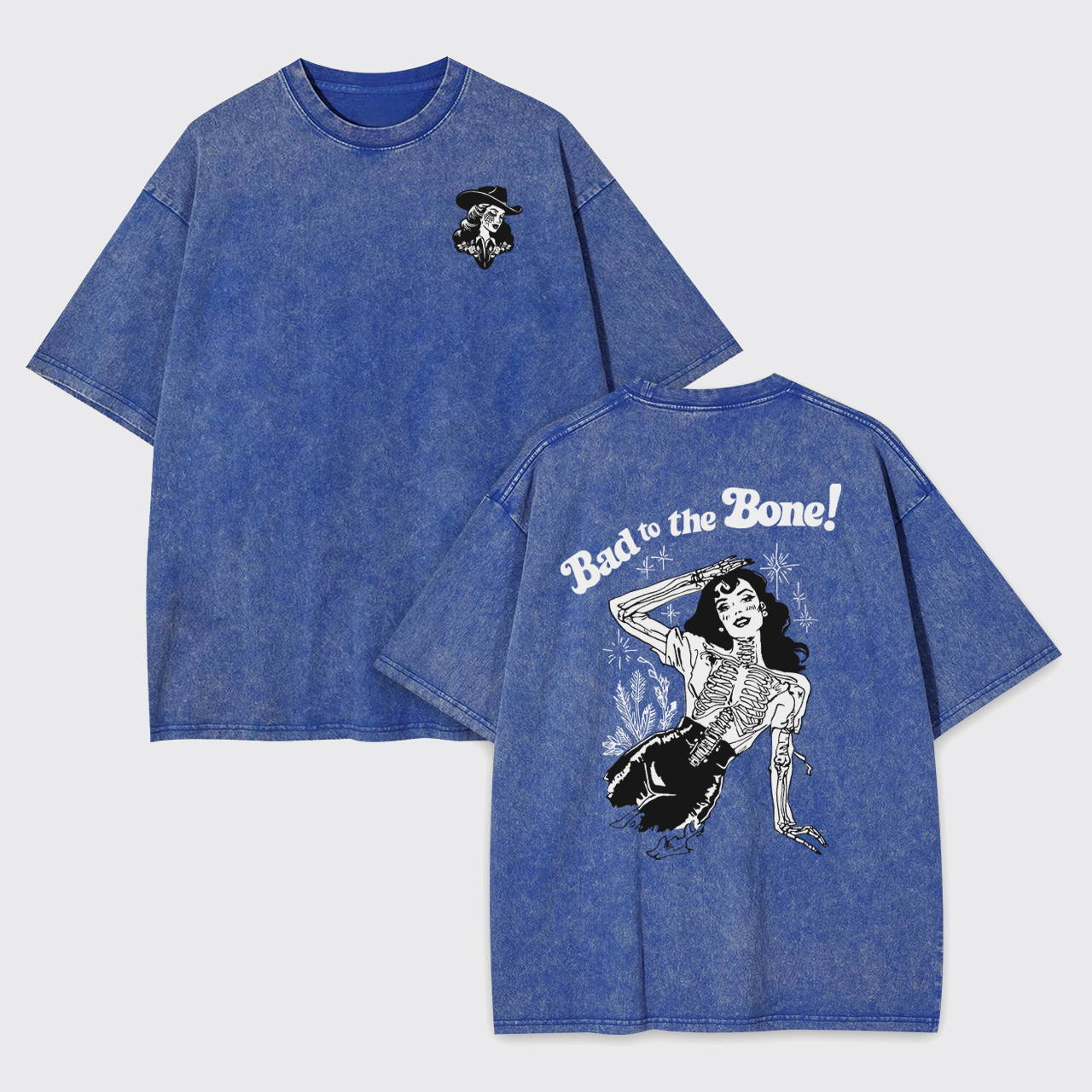 Bad to the Bone Cowgirl Garment-dye Tees
