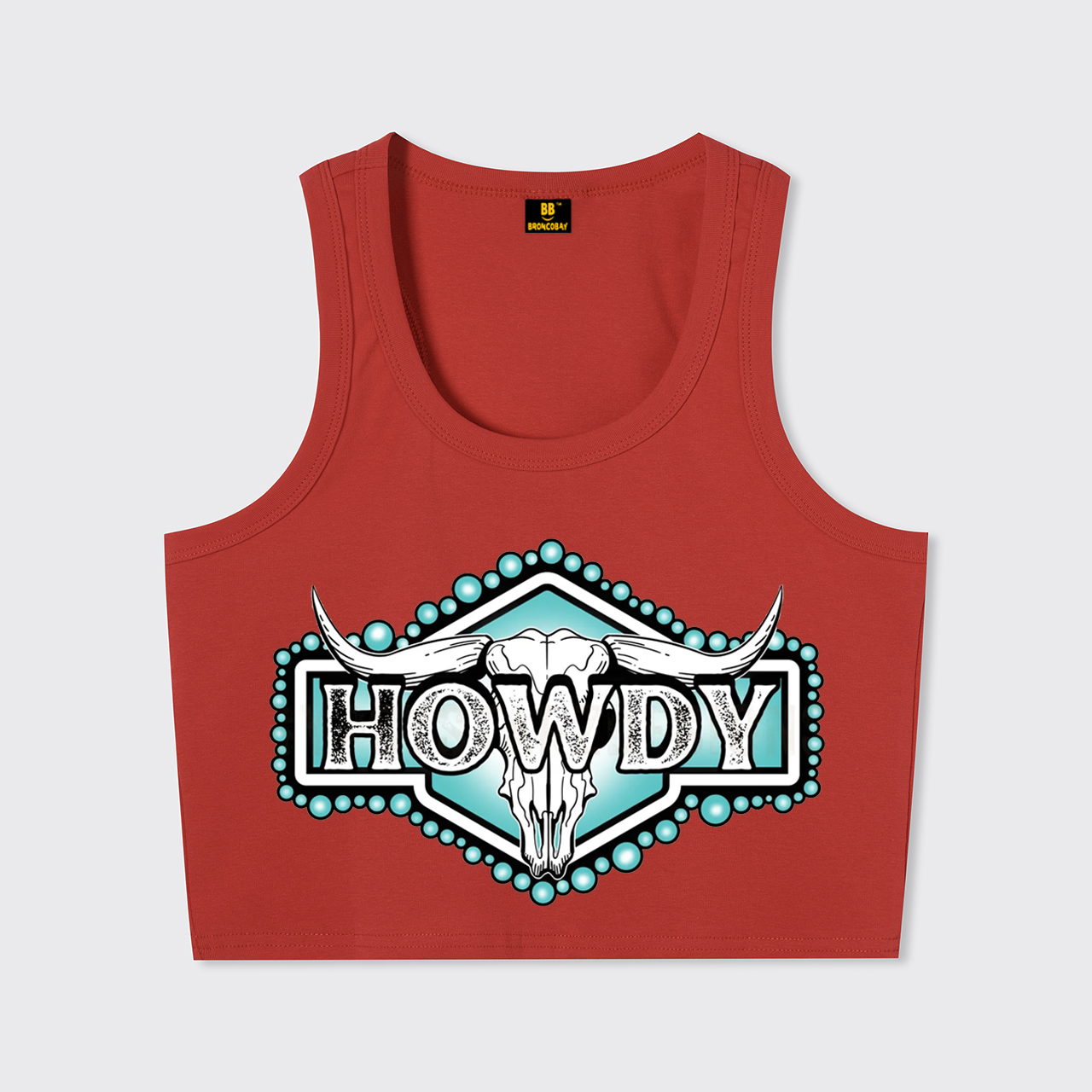 Howdy Western Skull Tank Top