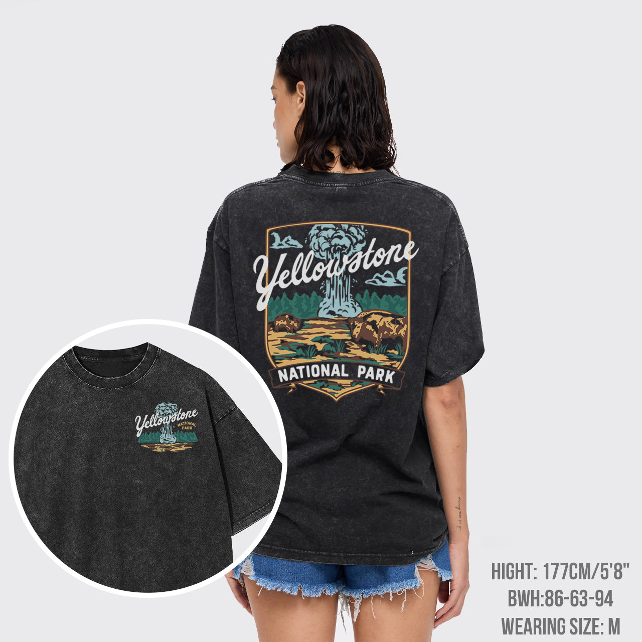 Yellowstone Vintage Illustration Garment-dye Tees