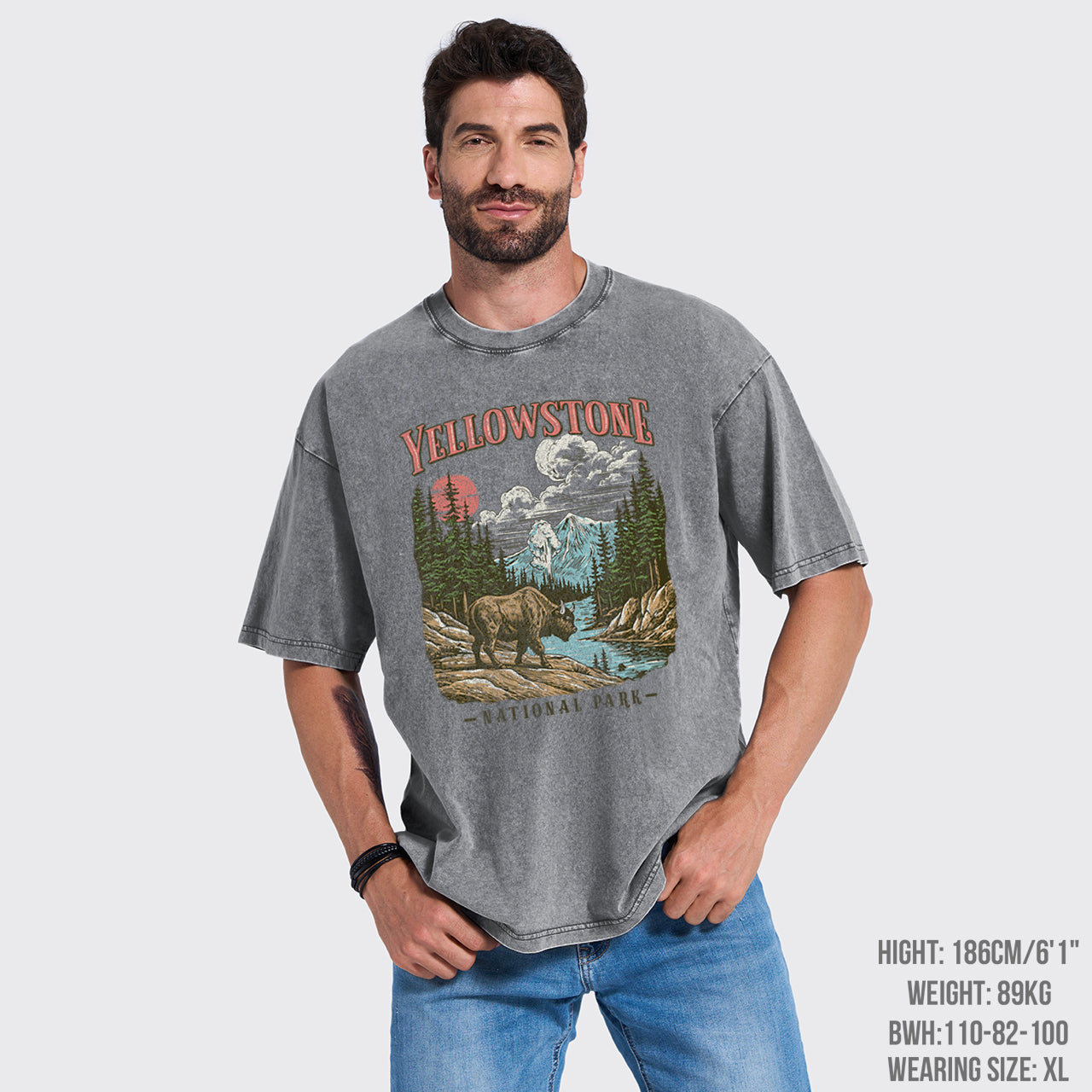 Vintage Yellowstone National Park Garment-dye Tees