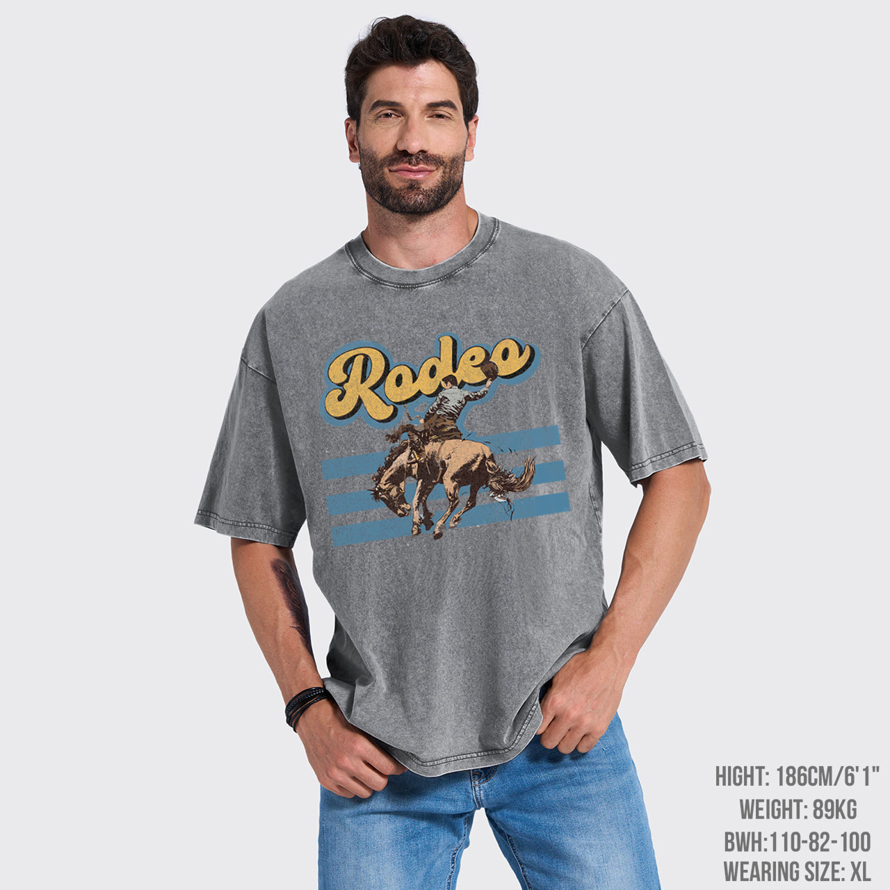 Western Rodeo Cowboy Garment-dye Tees