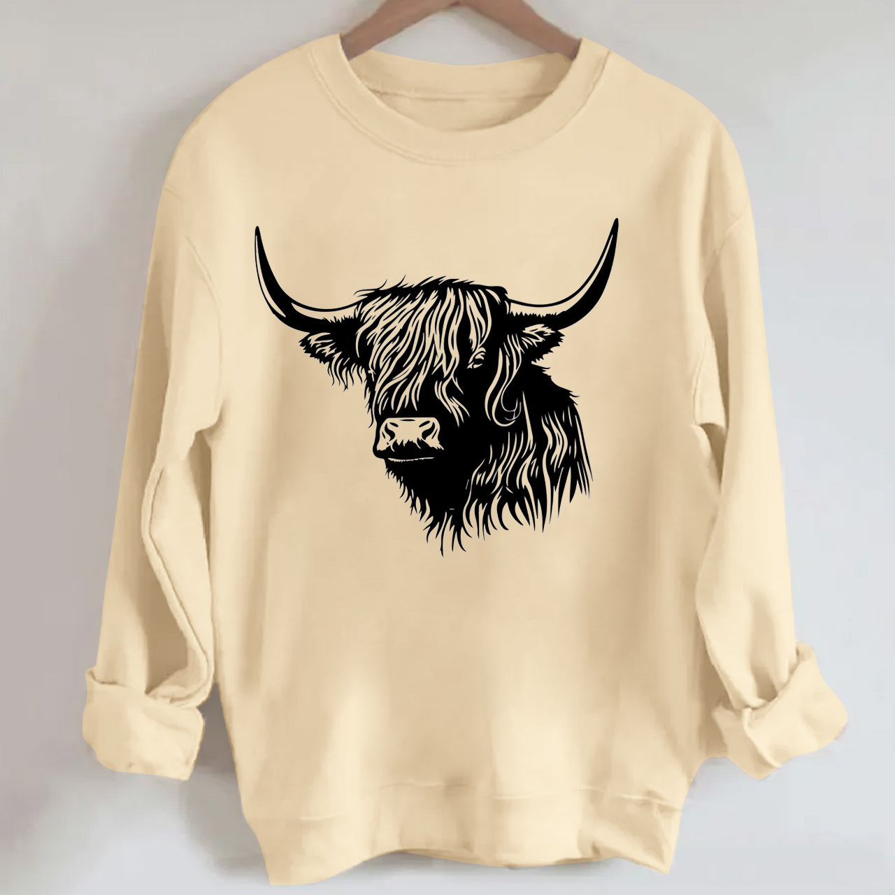 Free Sacred Highland Cow Sweatshirt