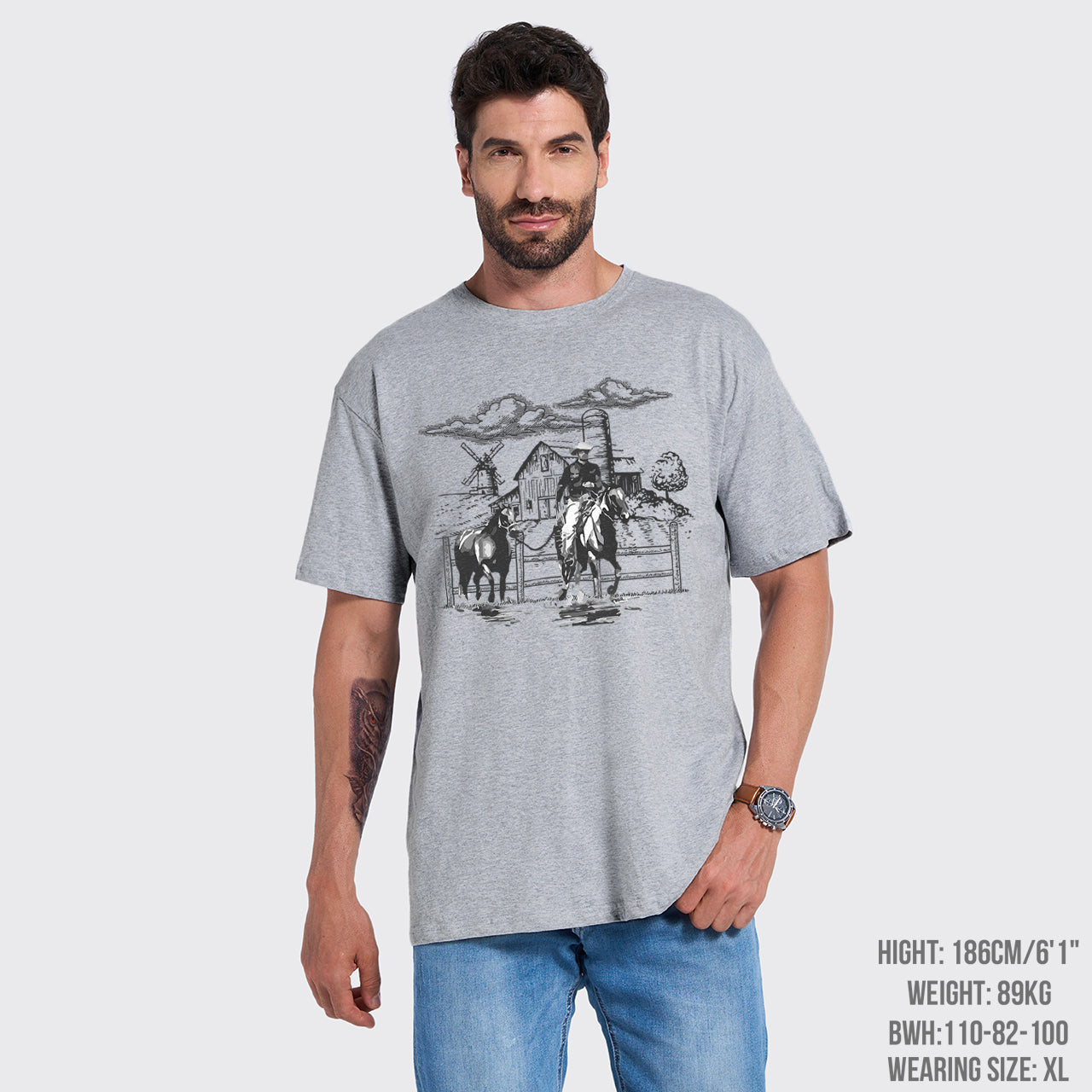 Western Country Cowboys Fenceposts T-Shirts