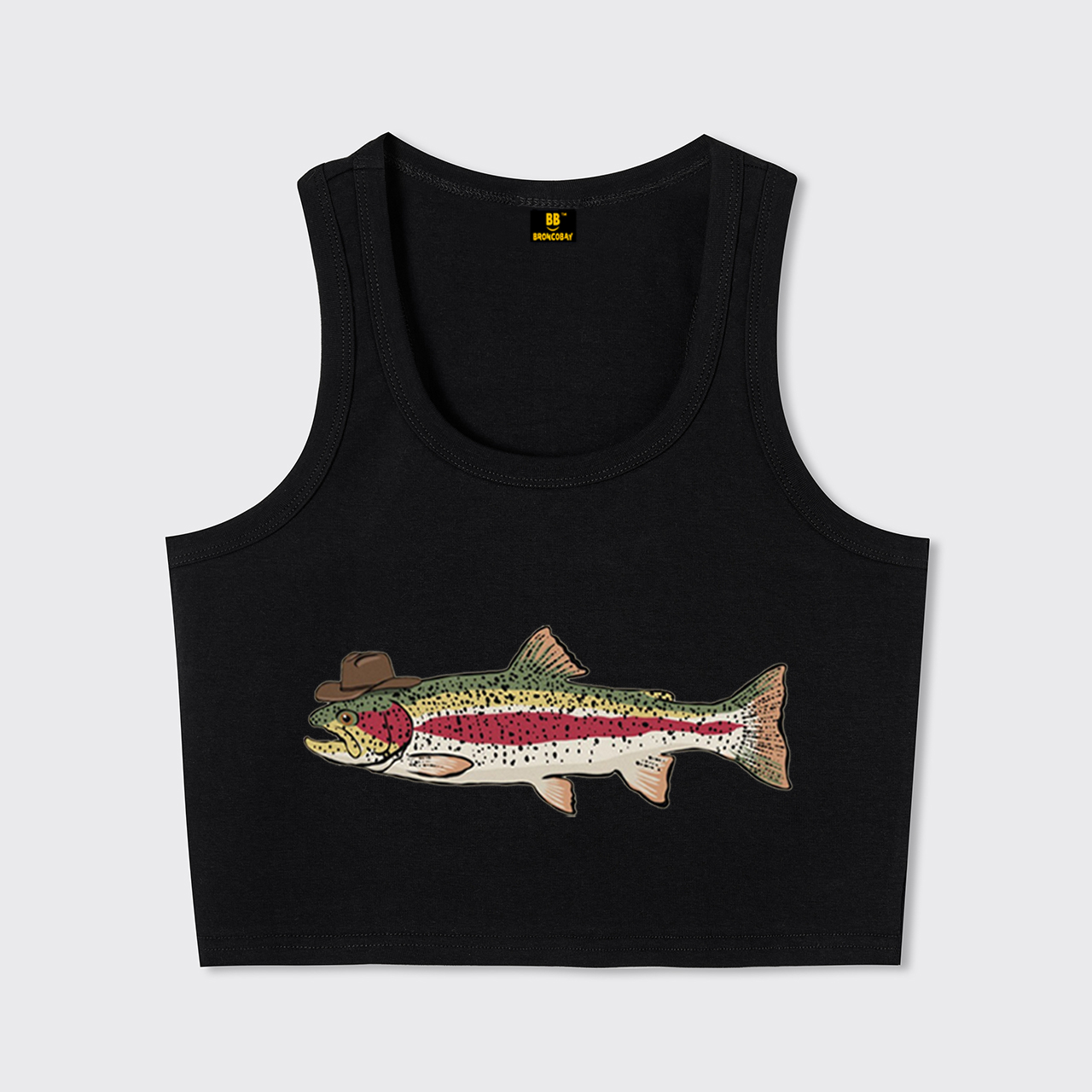 Cowboy Trout Western Fishing Tank Top