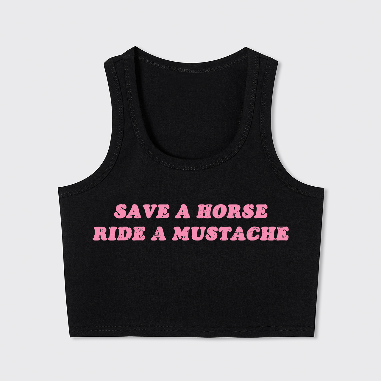Save A Horse Ride A Mustache Tank Top