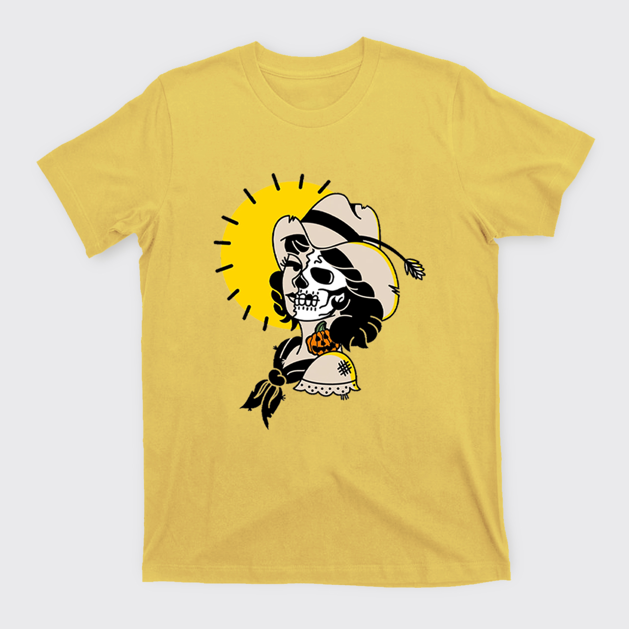 Halloween Skull Cowgirl T-Shirts