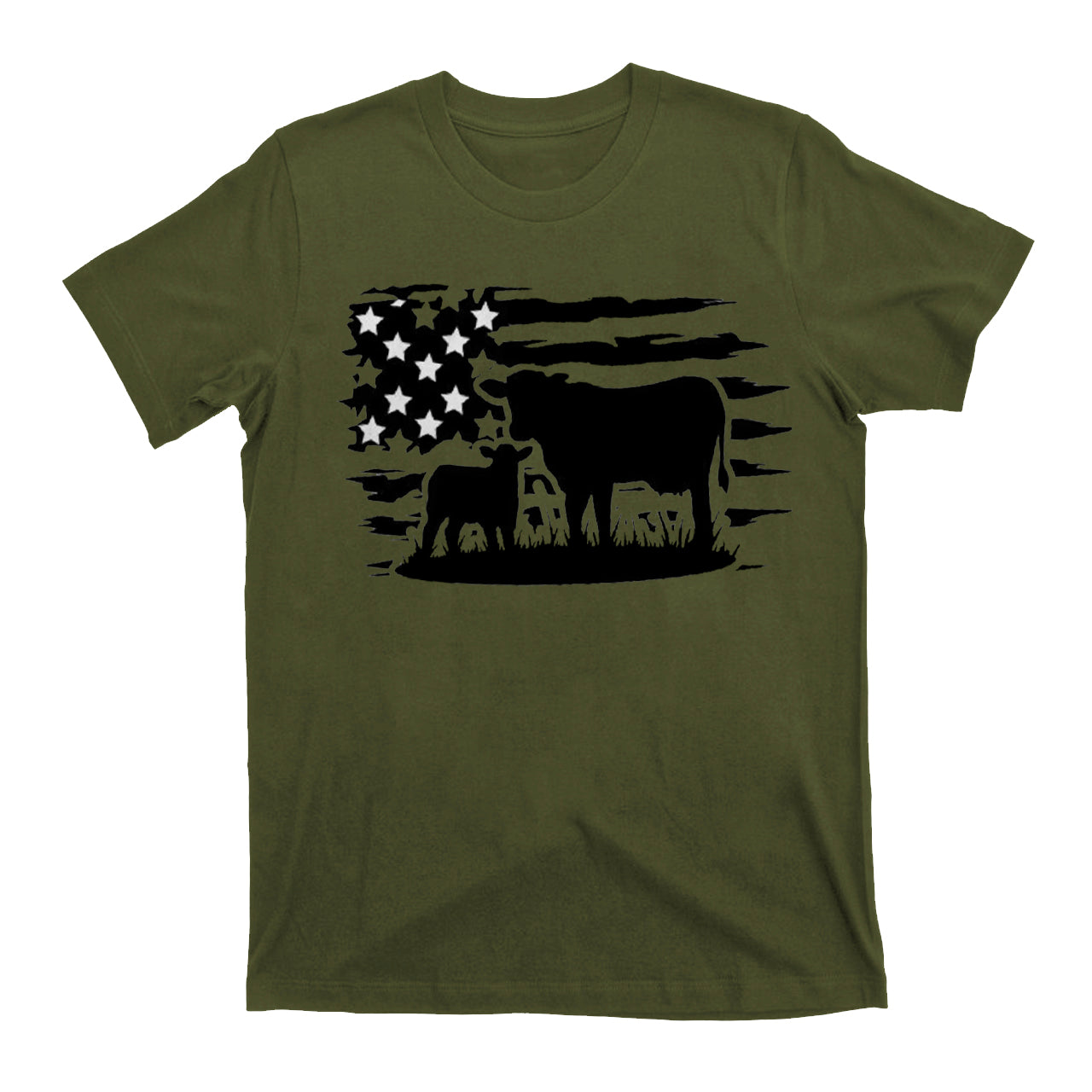USA Cow Farm Cowboybay T-Shirts