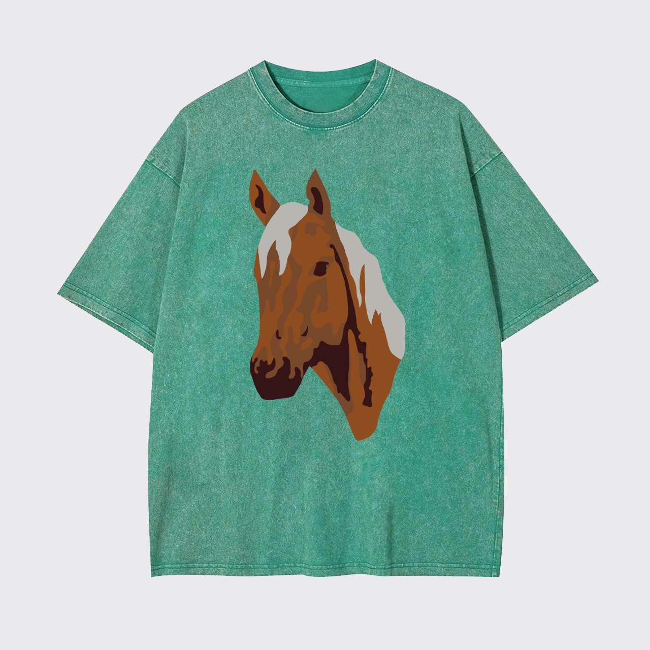 Rodeo Western Horse Garment-dye Tees