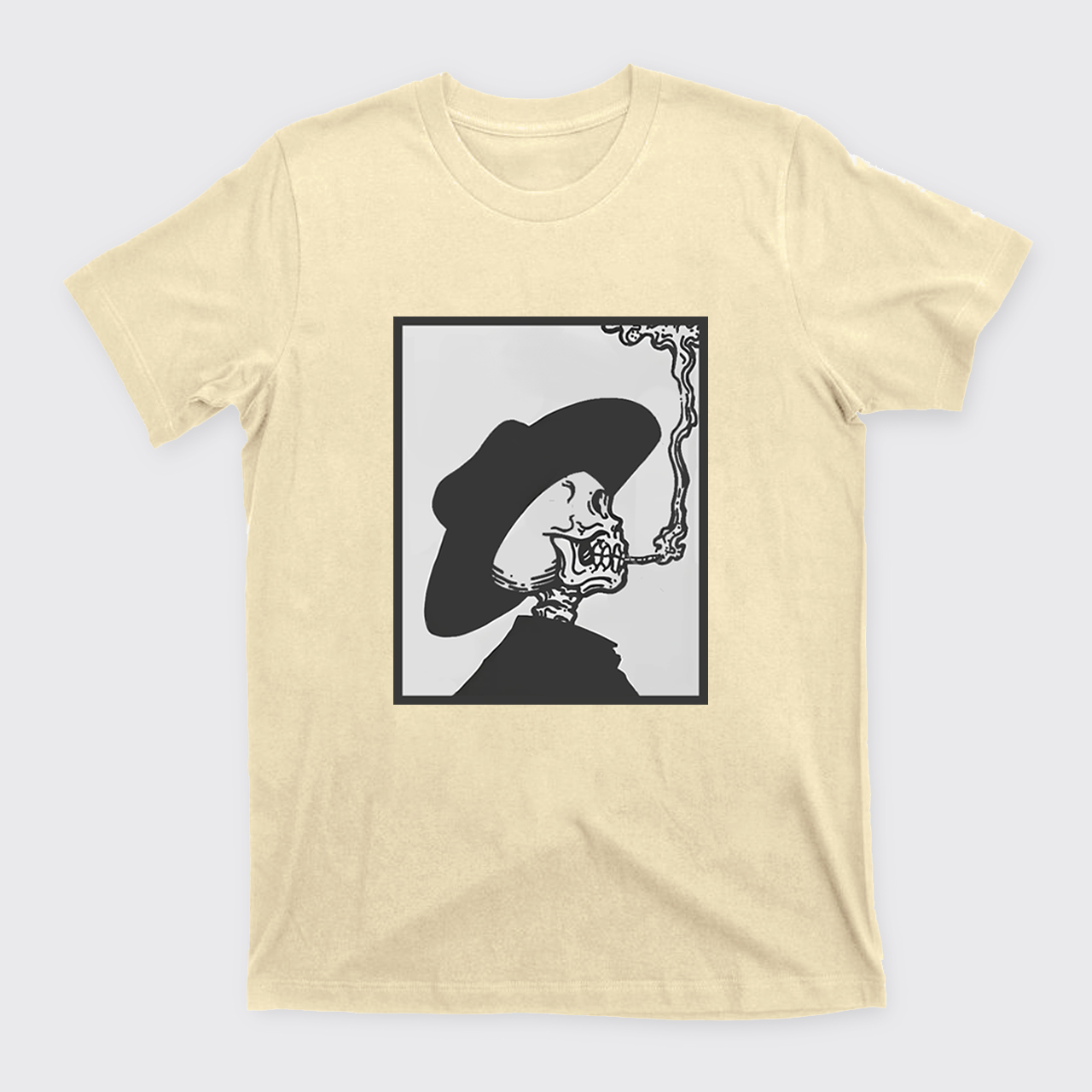 Smoking Cowboy Skeleton T-Shirts