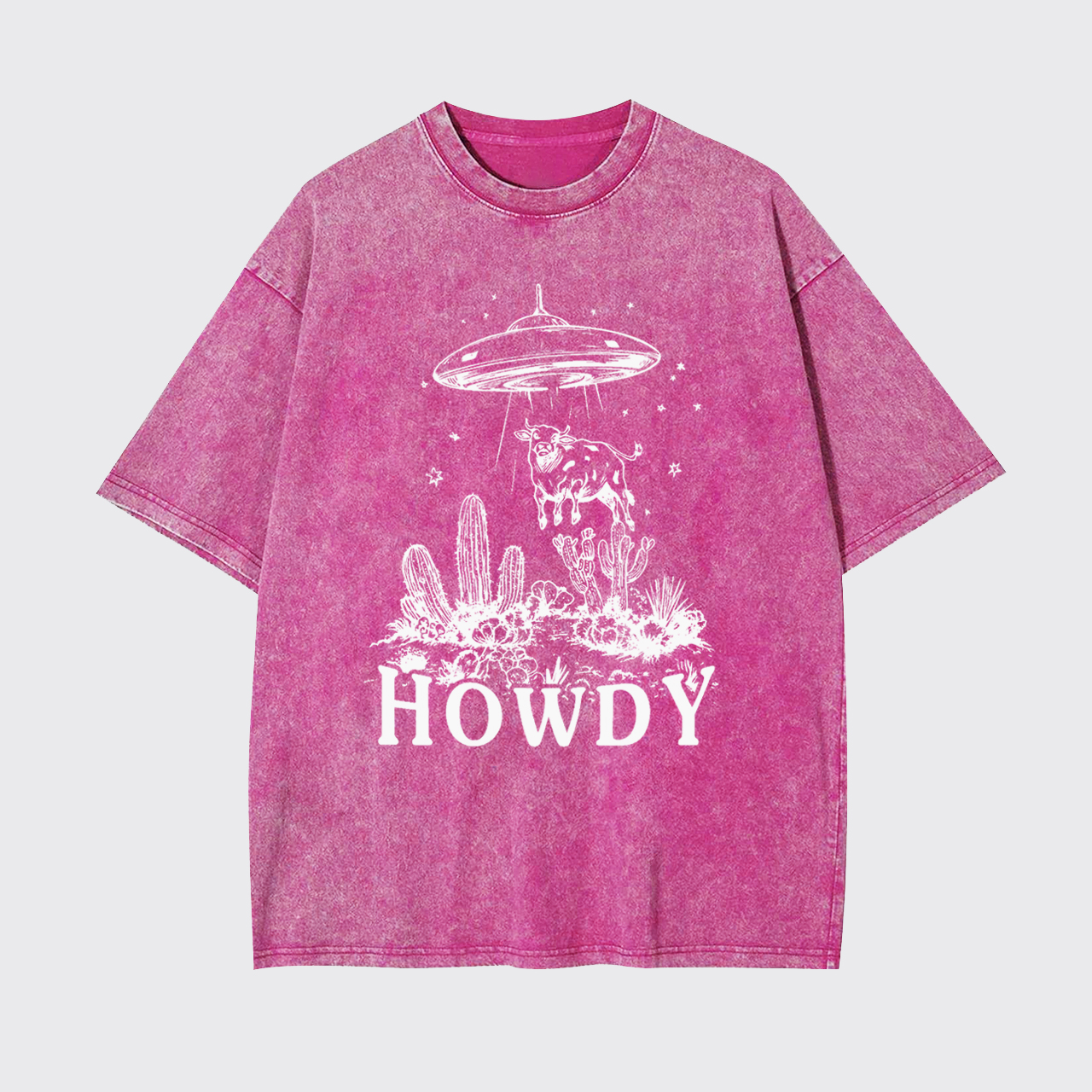 Howdy UFO Vintage Cowboy Garment-dye Tees