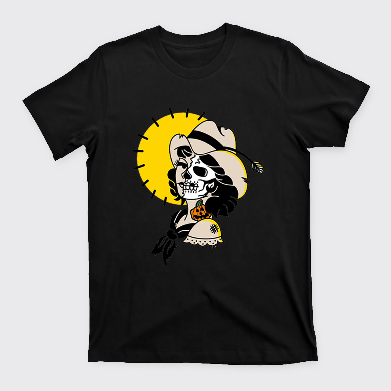 Halloween Skull Cowgirl T-Shirts