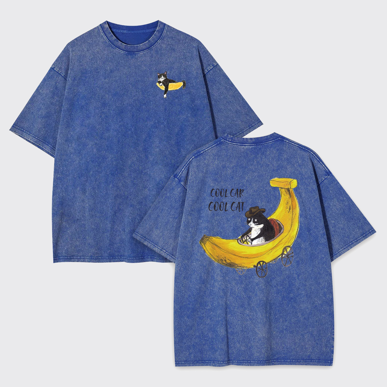Cool Car Cool Cat Garment-dye Tees