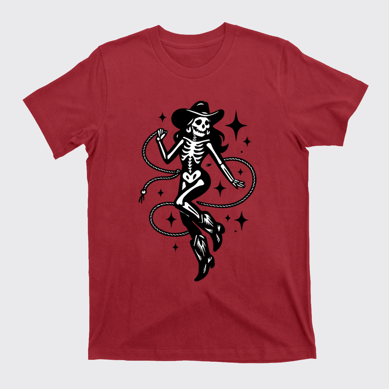 Halloween Skeleton Cowgirl T-Shirts