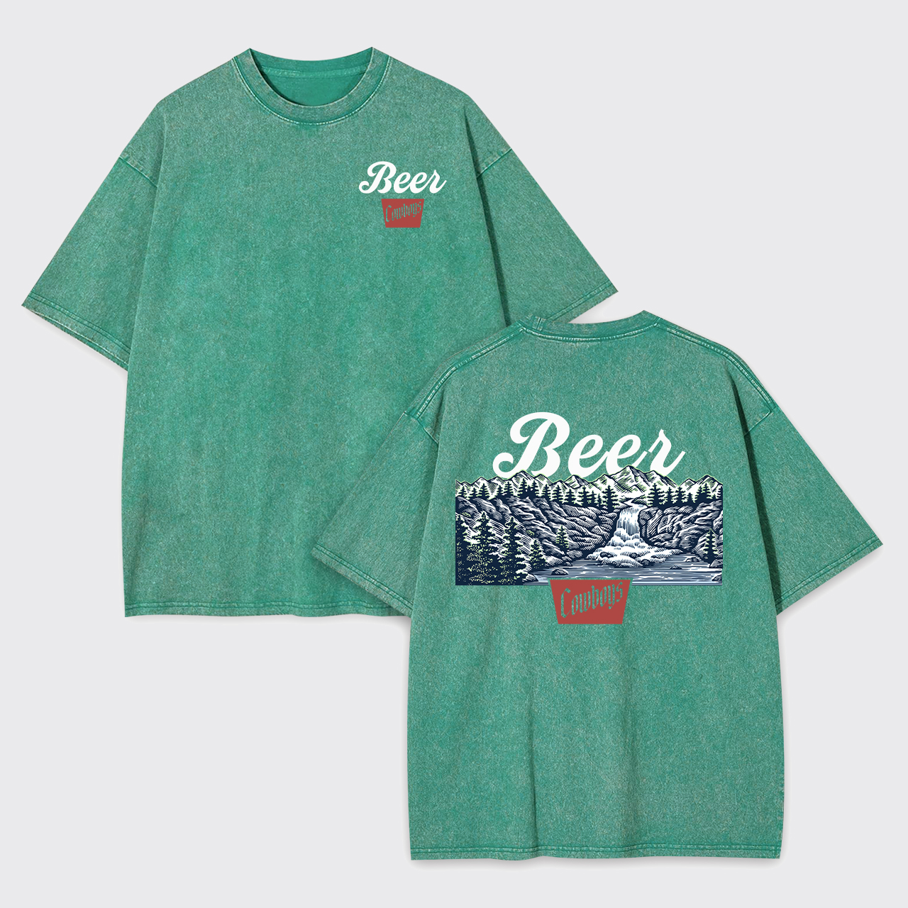 Beer Cowboys Garment-dye Tees