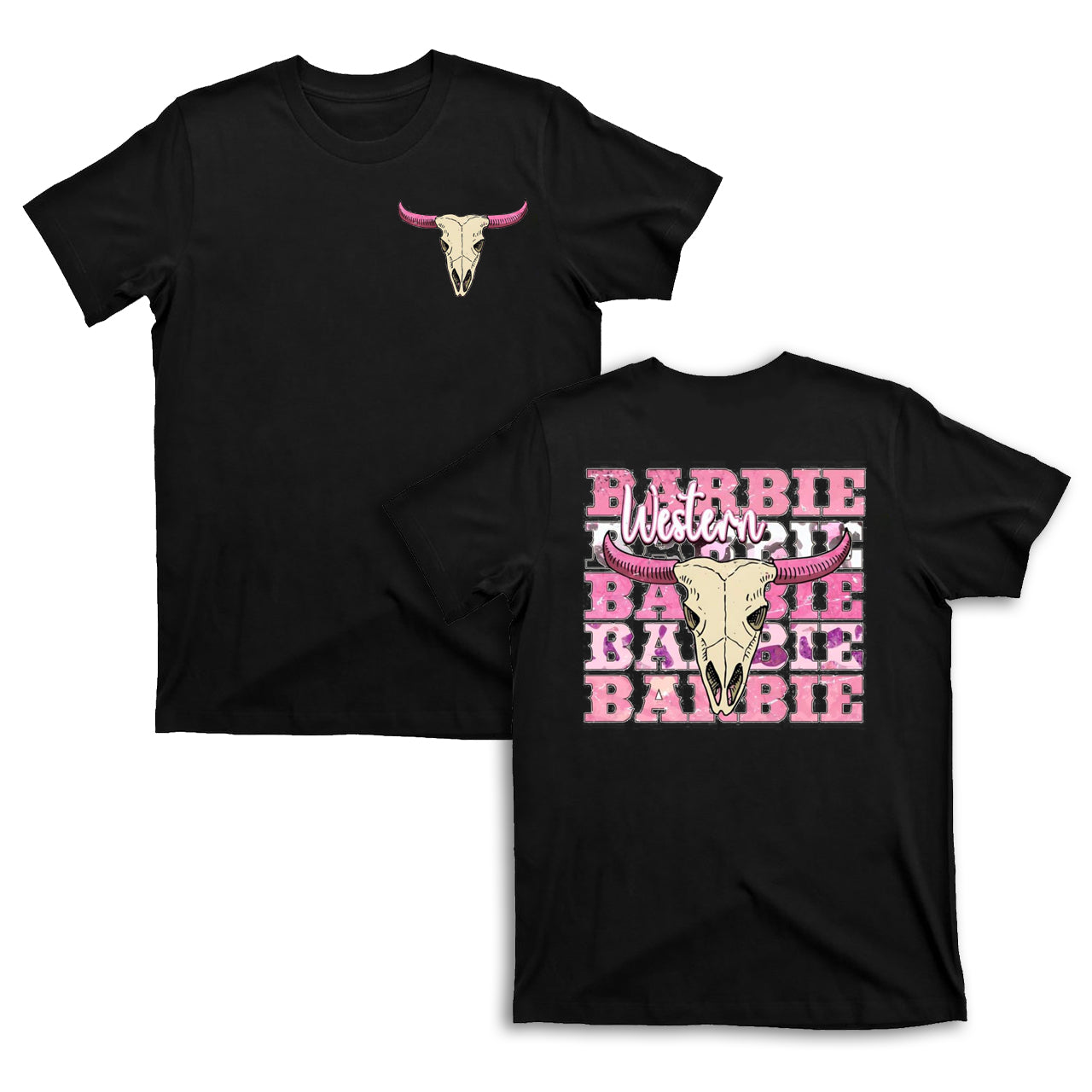 Barbie Cow Bull Cowgirl T-Shirts