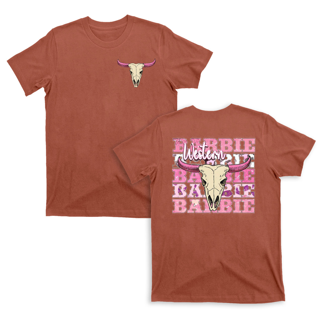 Barbie Cow Bull Cowgirl T-Shirts