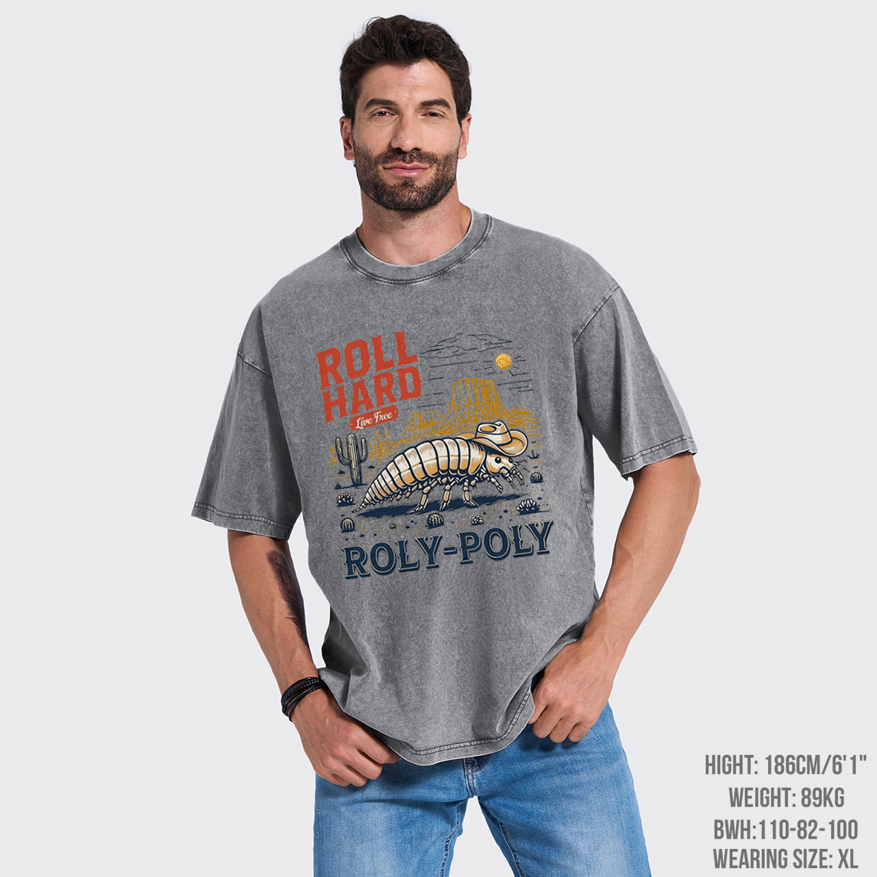 Roly Poly Wild West Garment-dye Tees