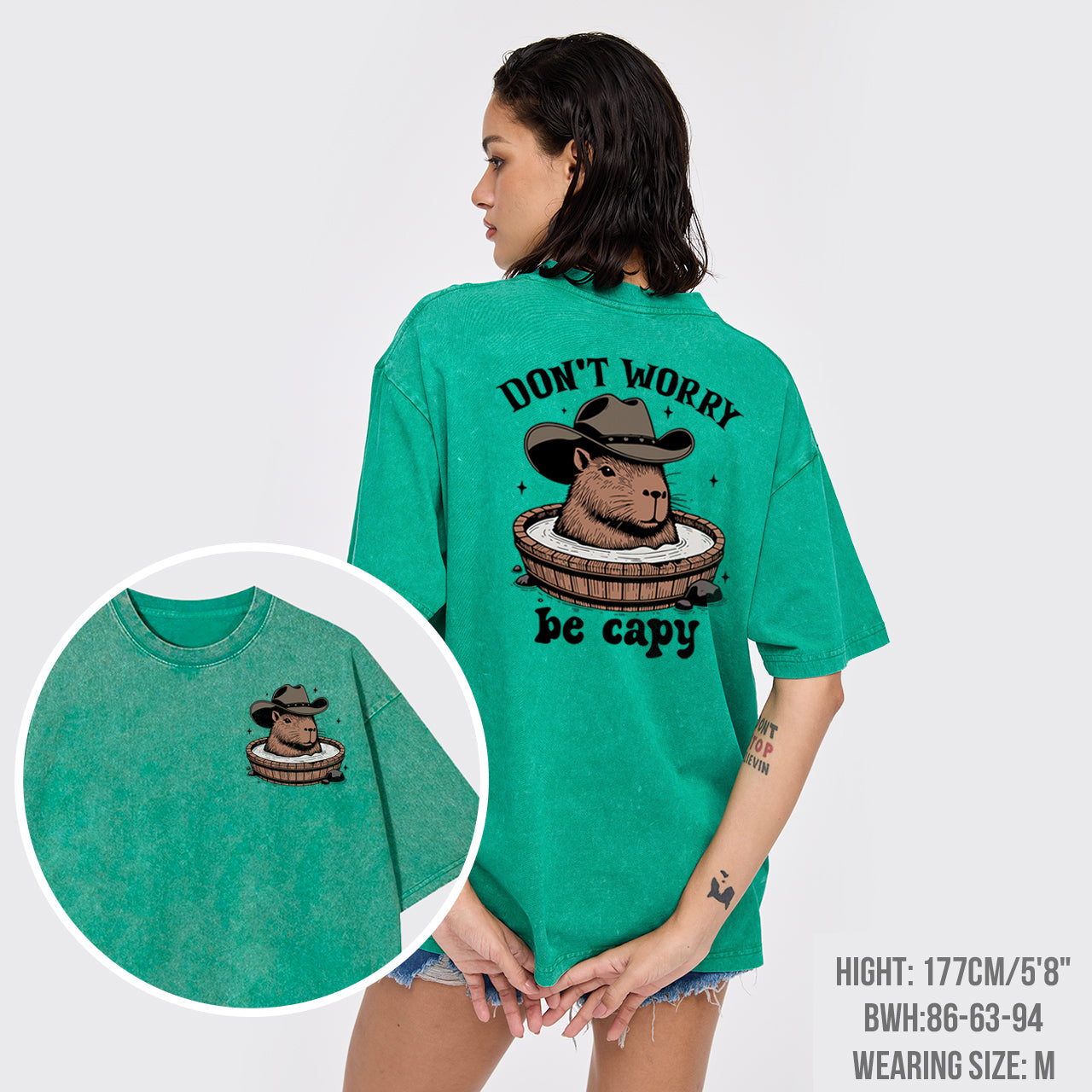 Don't Worry Be Capy Garment-dye Tees