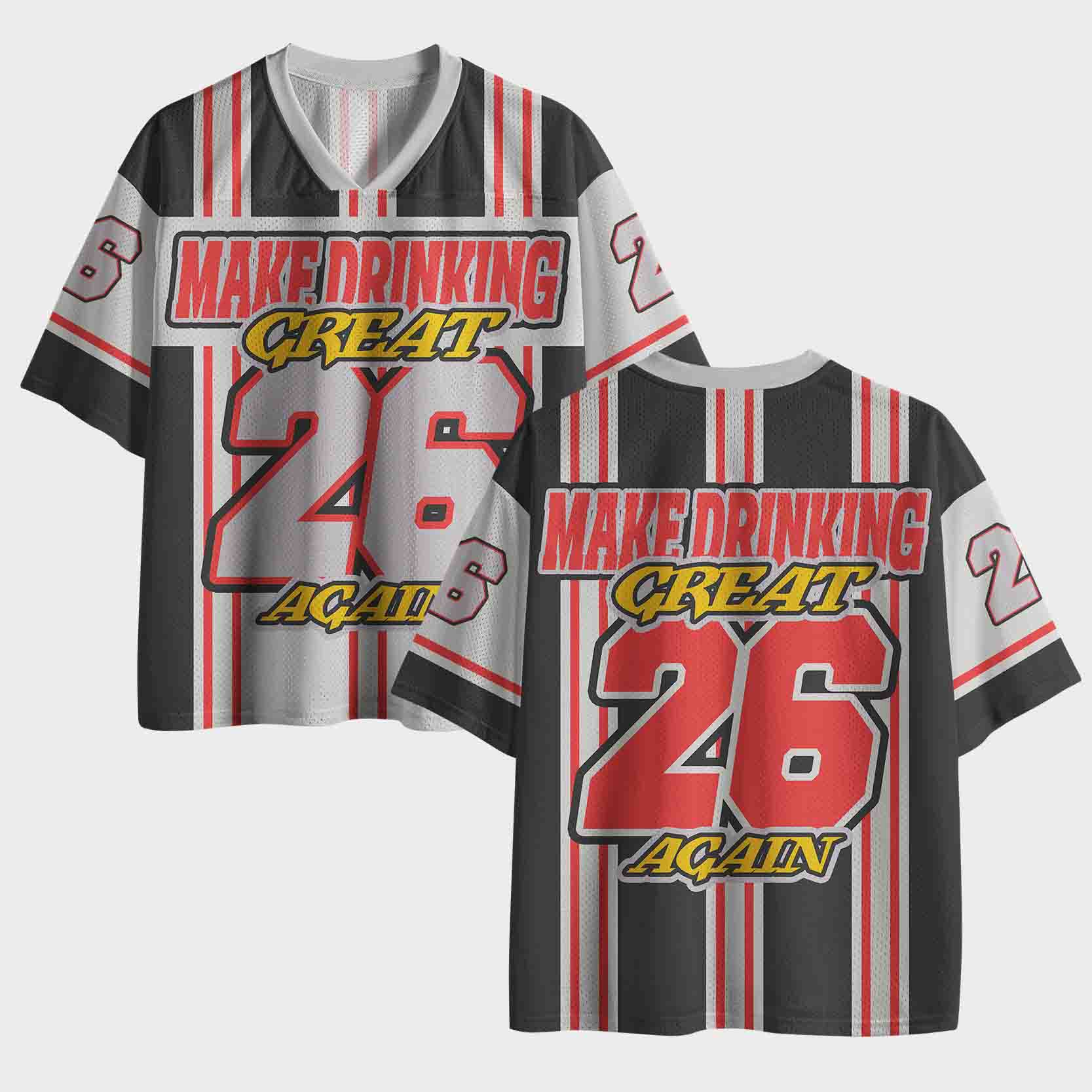 Personalized Make Drinking Great Again Mesh Jersey