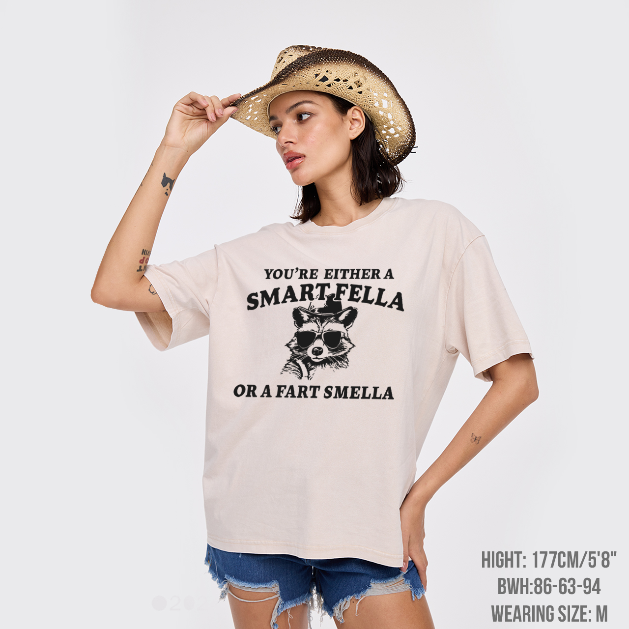 Smart Fella Or Fart Smella Garment-dye Tees