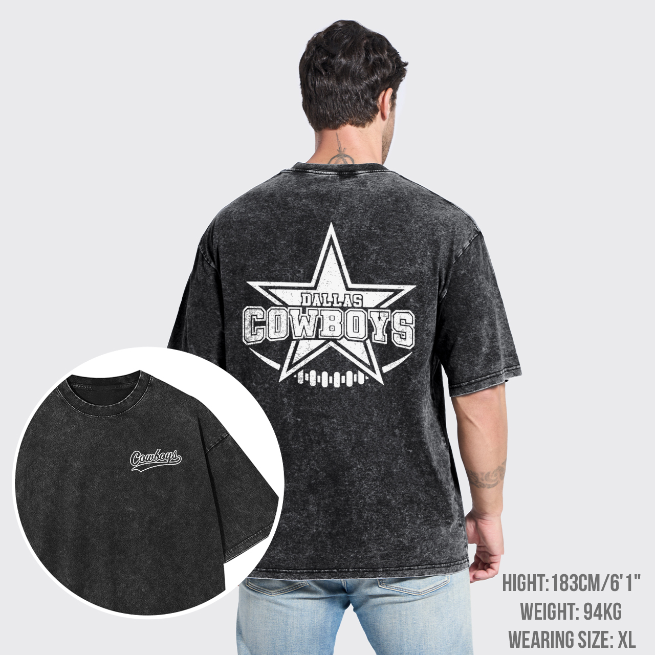 America's Team Cowboys Born to be a Champion Garment-dye Tees