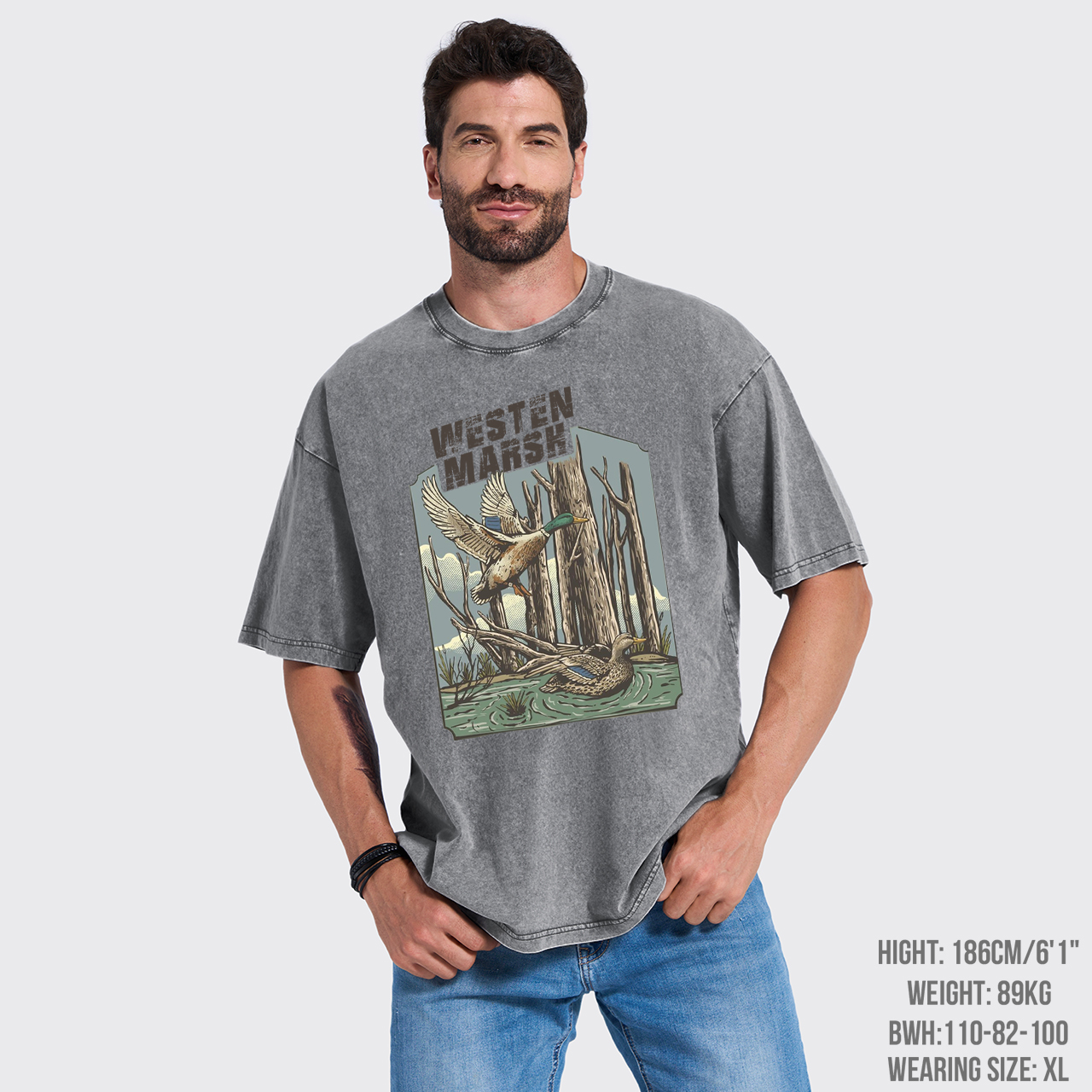 Western Marsh Wildlife Garment-dye Tees