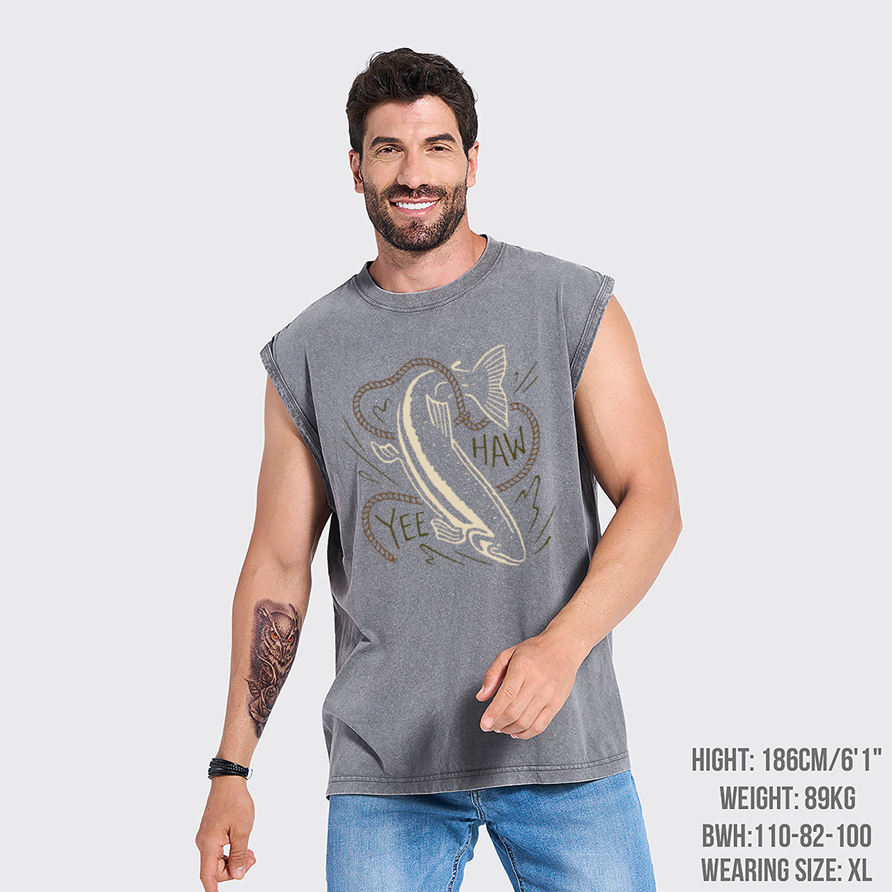 Ride the Wave Yee-Haw Washed Tanks