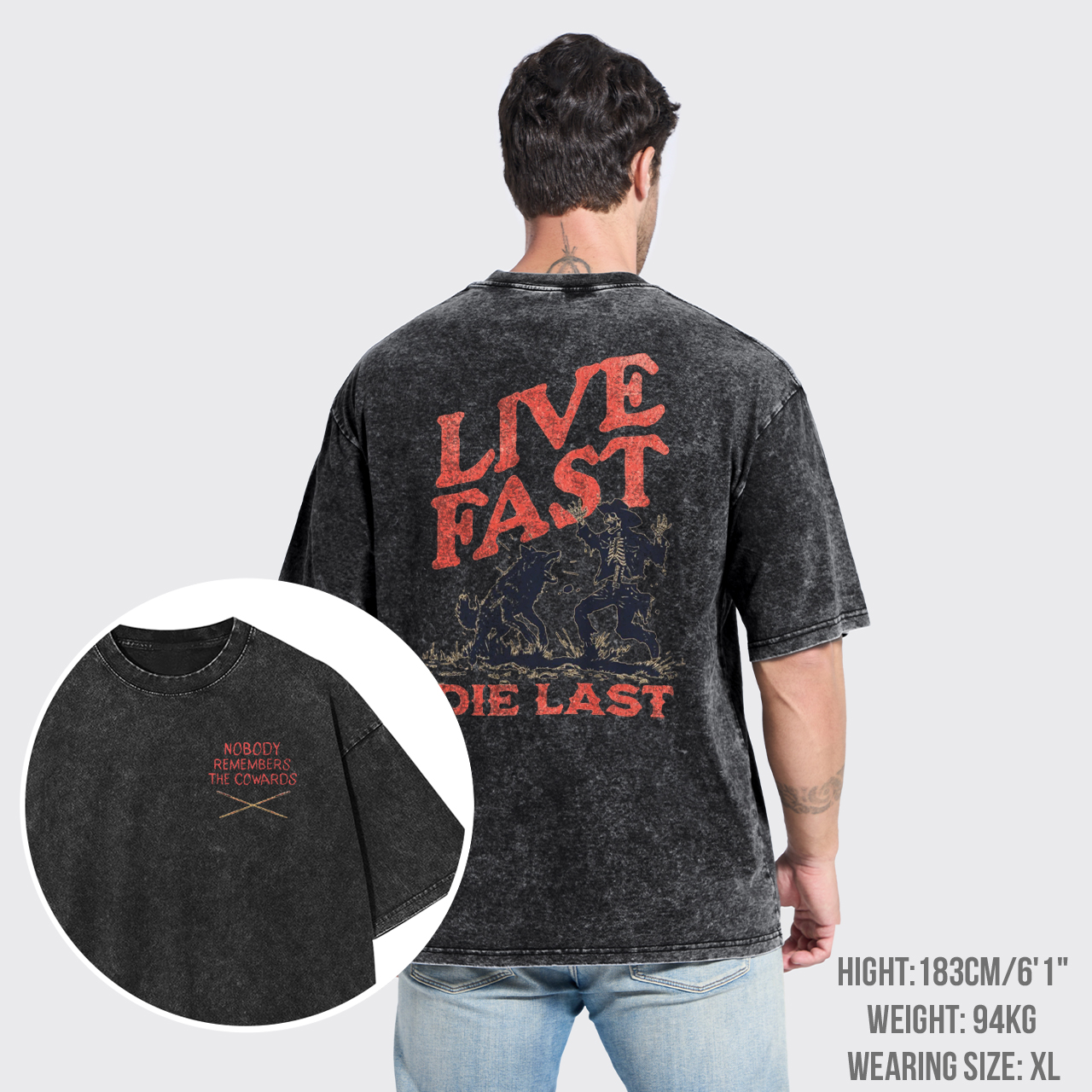 Live Fast Die Last Decoy Garment-dye Tees