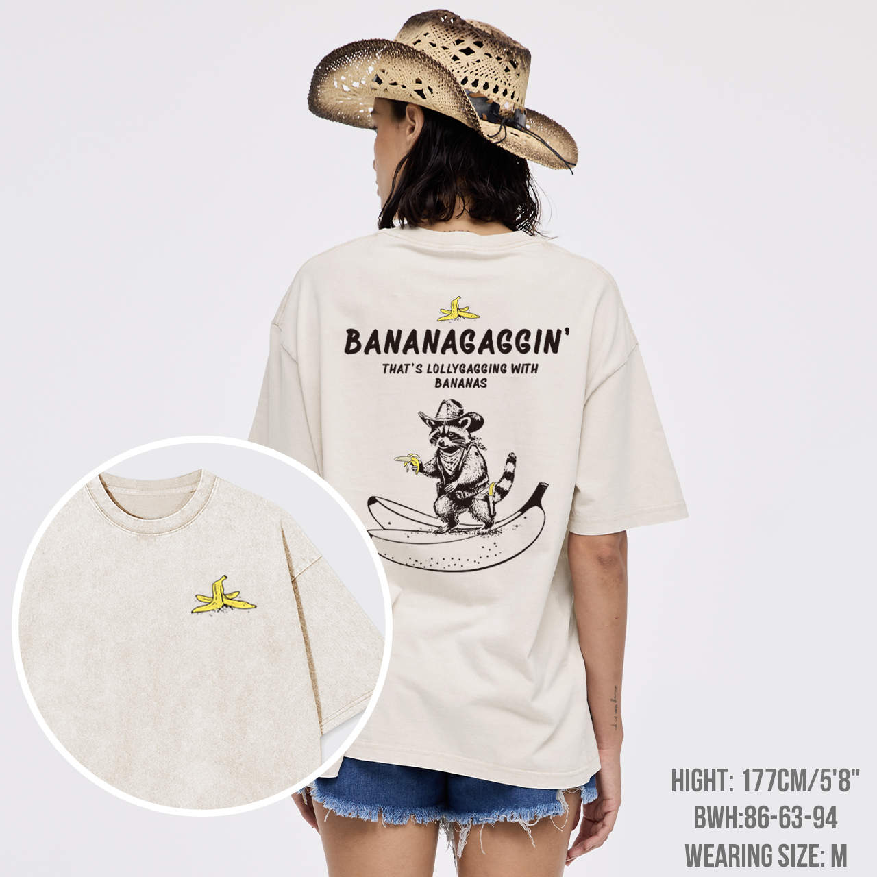 Funny Bananagaggin Banana Garment-dye Tees