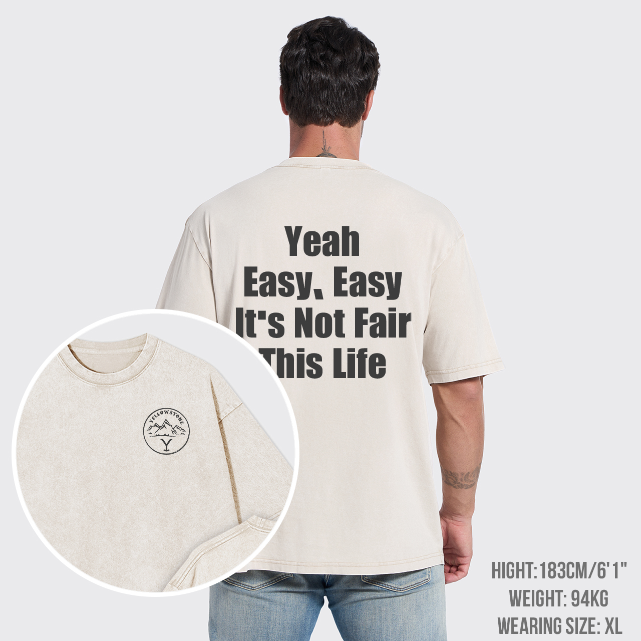 It's Not Fair It's Life Garment-dye Tees