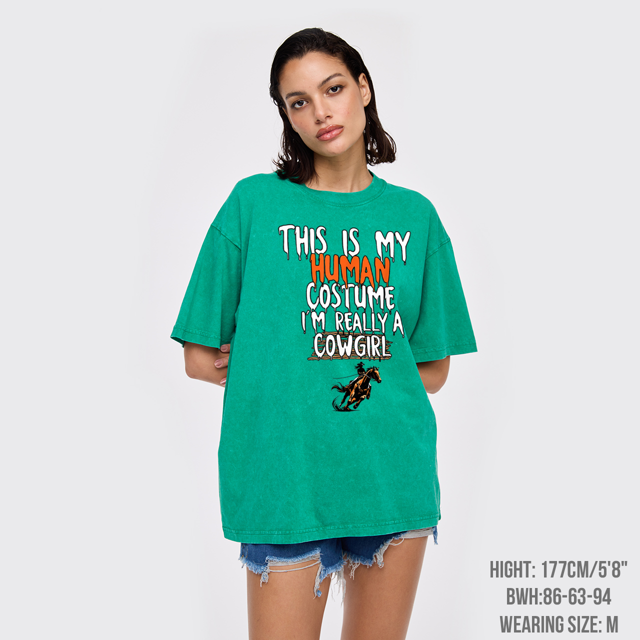Halloween I'm Really A Cowgirl Garment-dye Tees