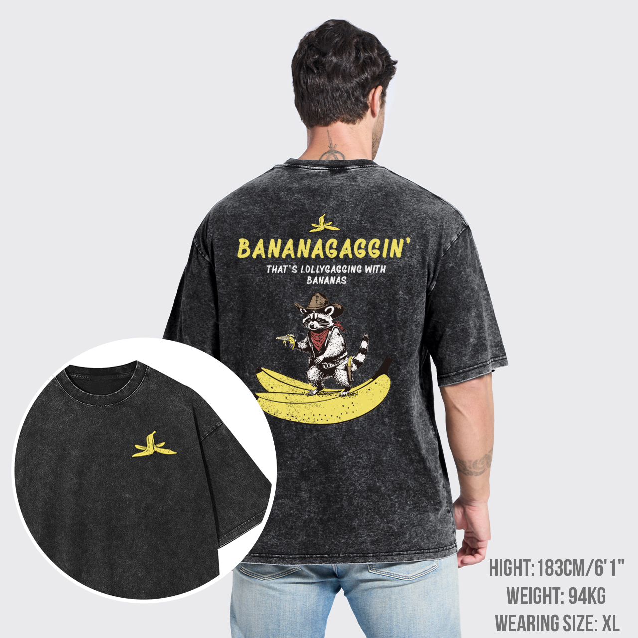 Funny Bananagaggin Banana Garment-dye Tees