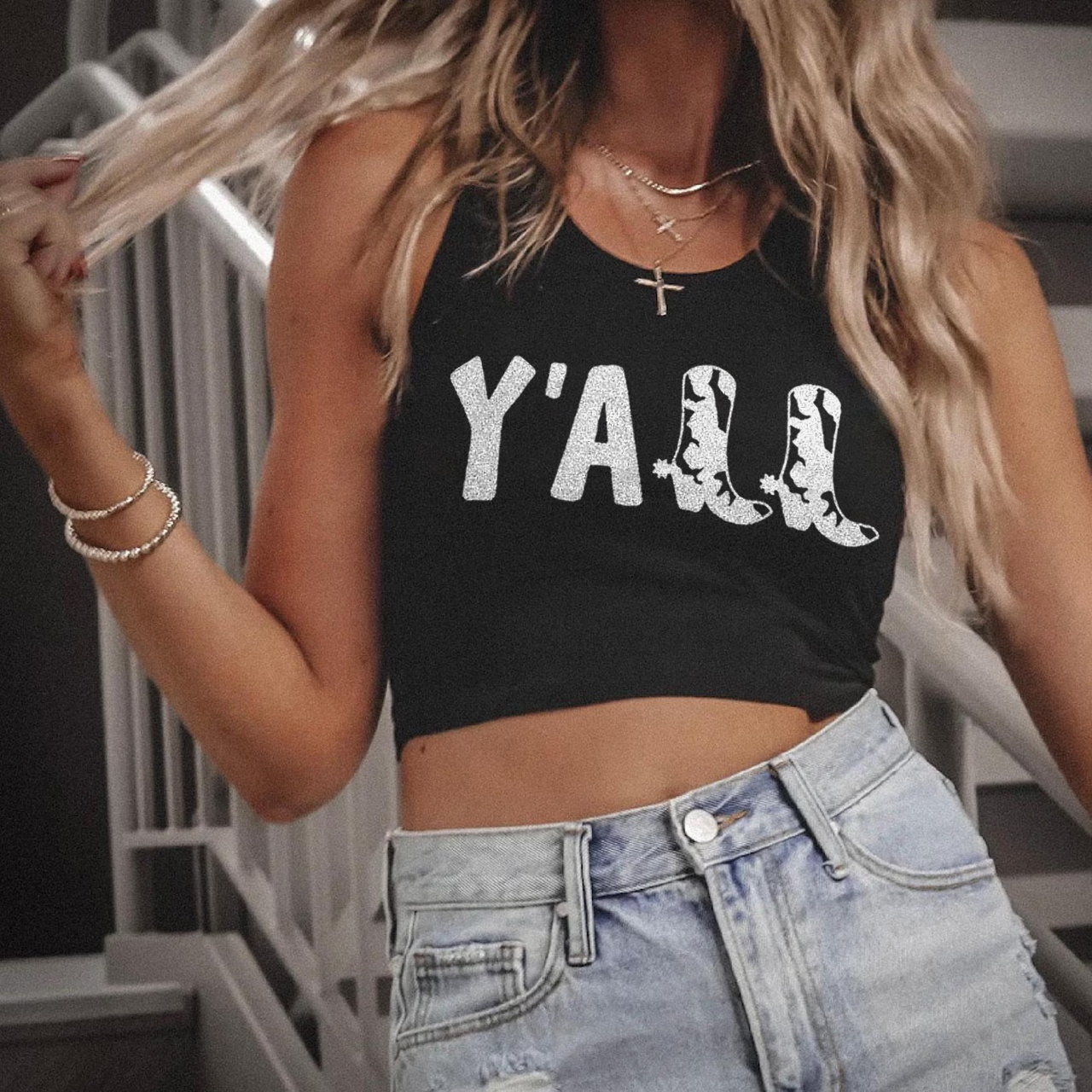 Y'ALL Boots Tank Top