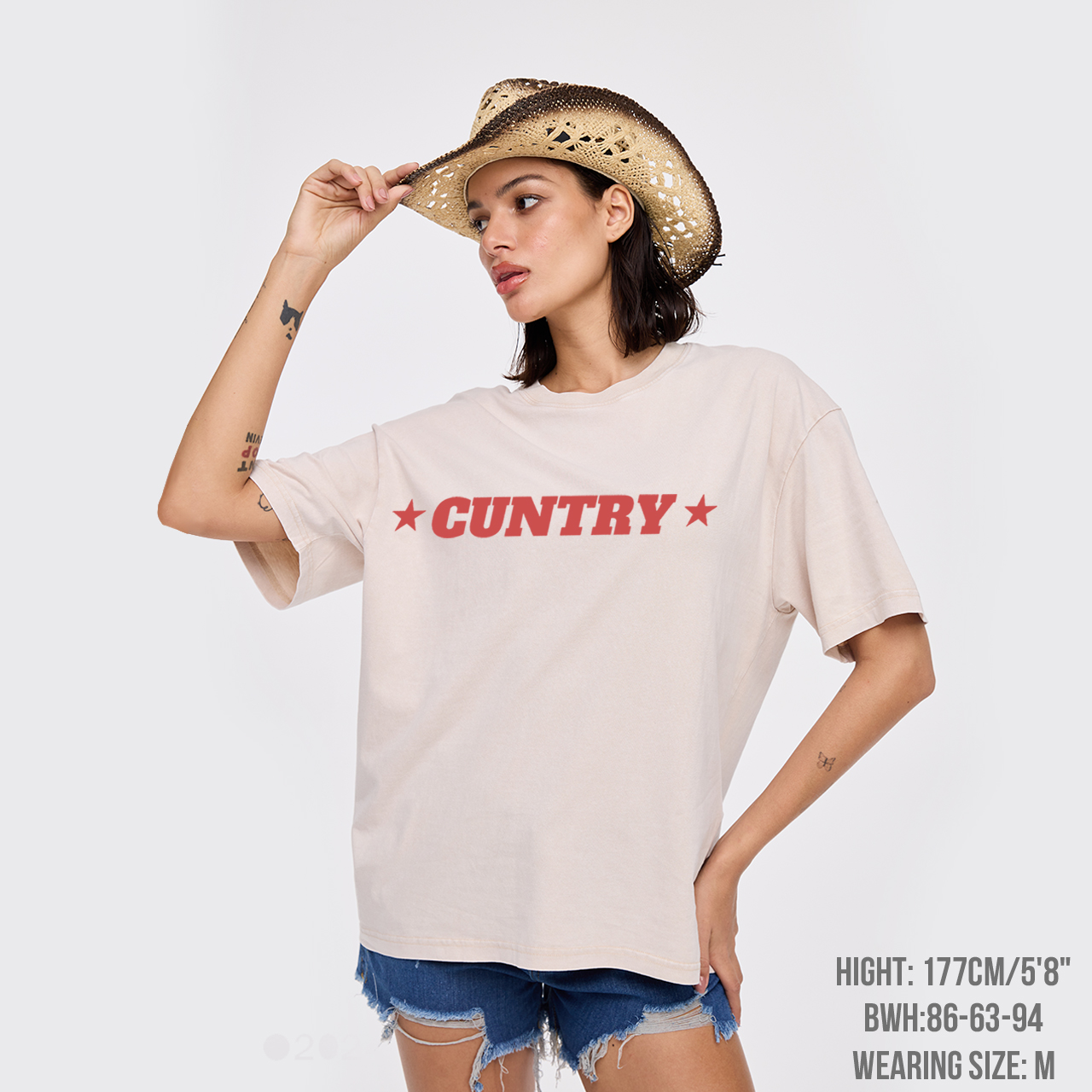 Western Cuntry Garment-dye Tees