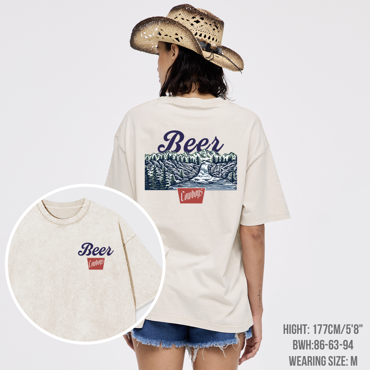Beer Cowboys Garment-dye Tees