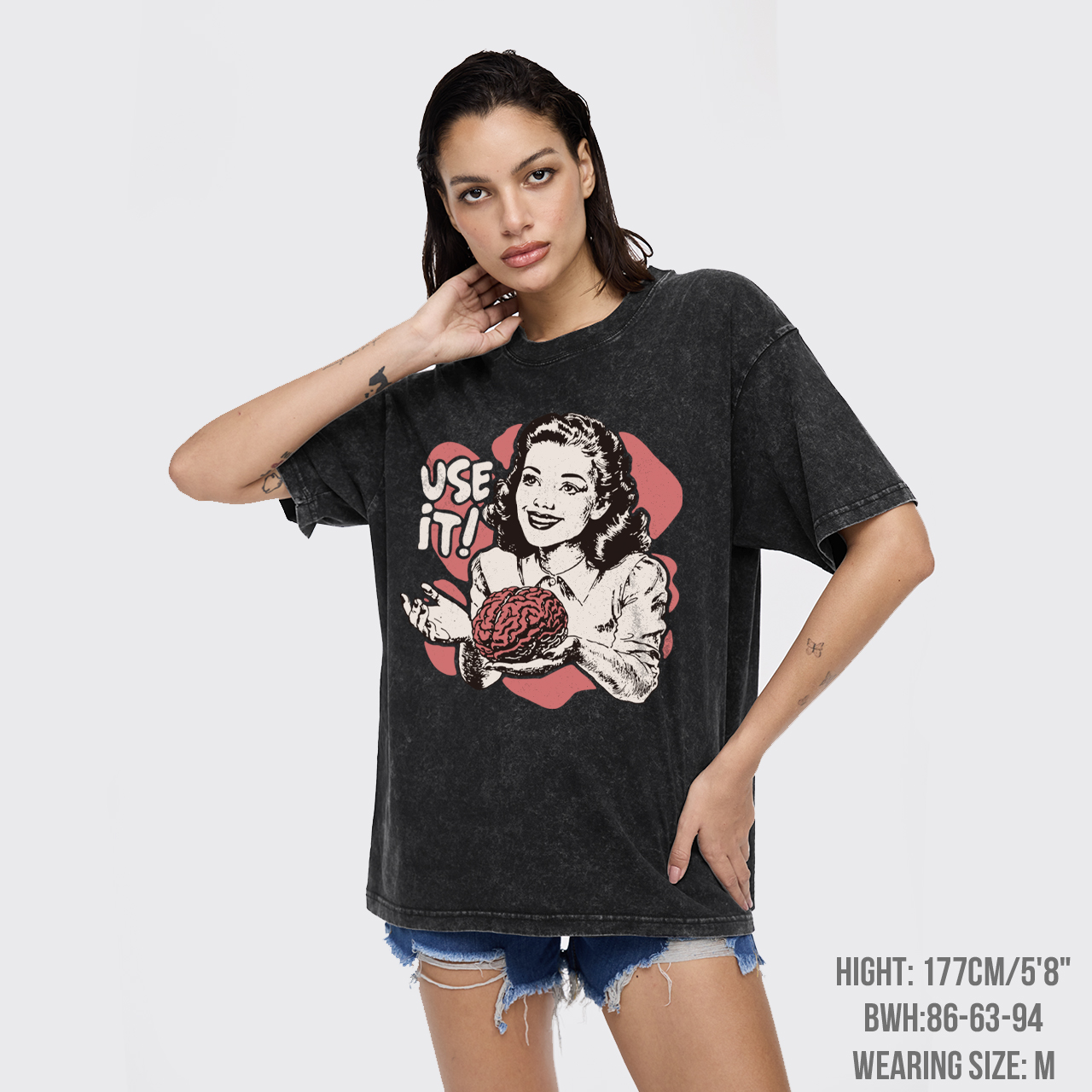 Sarcastic Use Your Brain Garment-dye Tees