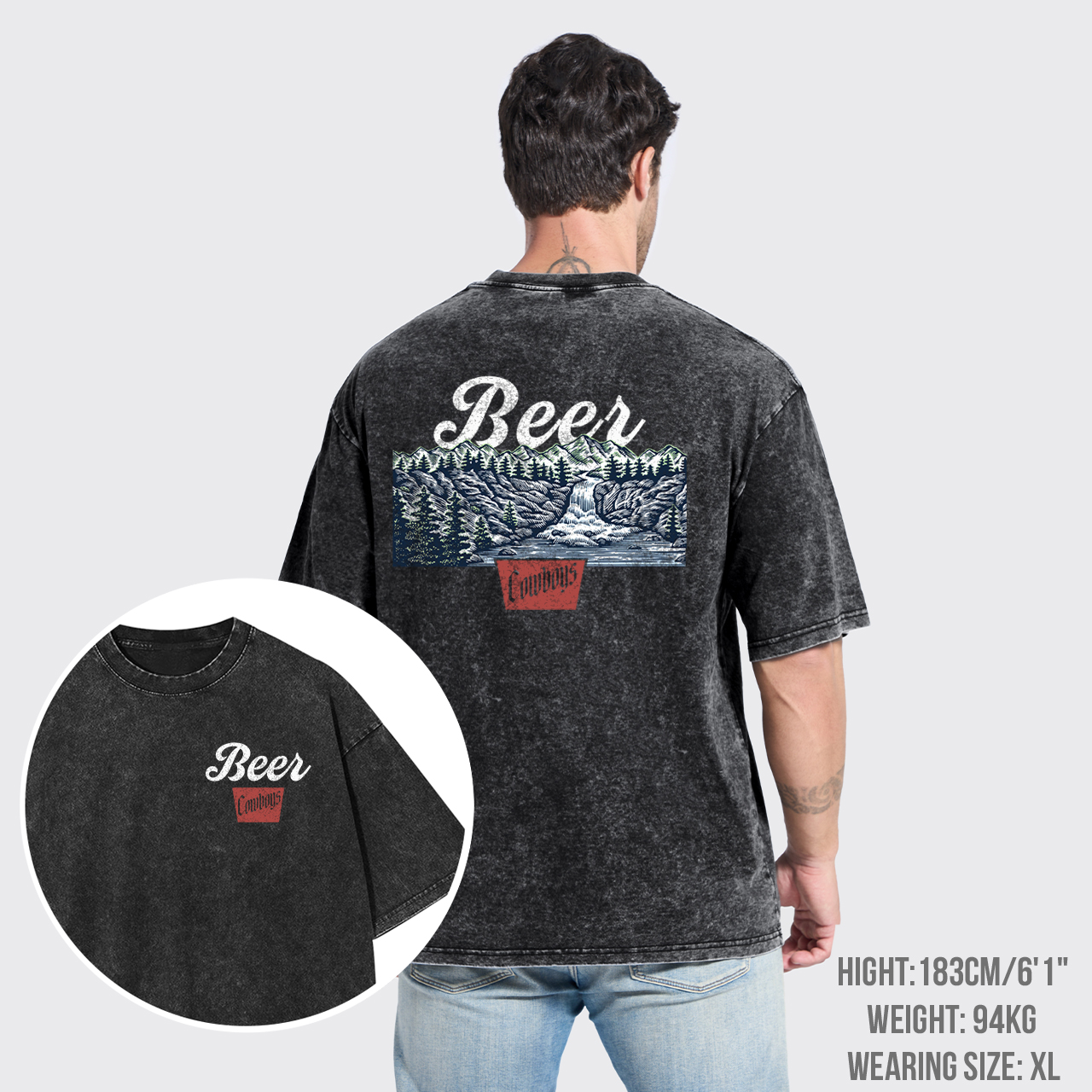 Beer Cowboys Garment-dye Tees