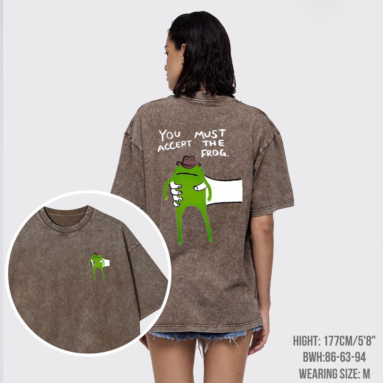 You Must Accept The Cowboy Frog Garment-dye Tees