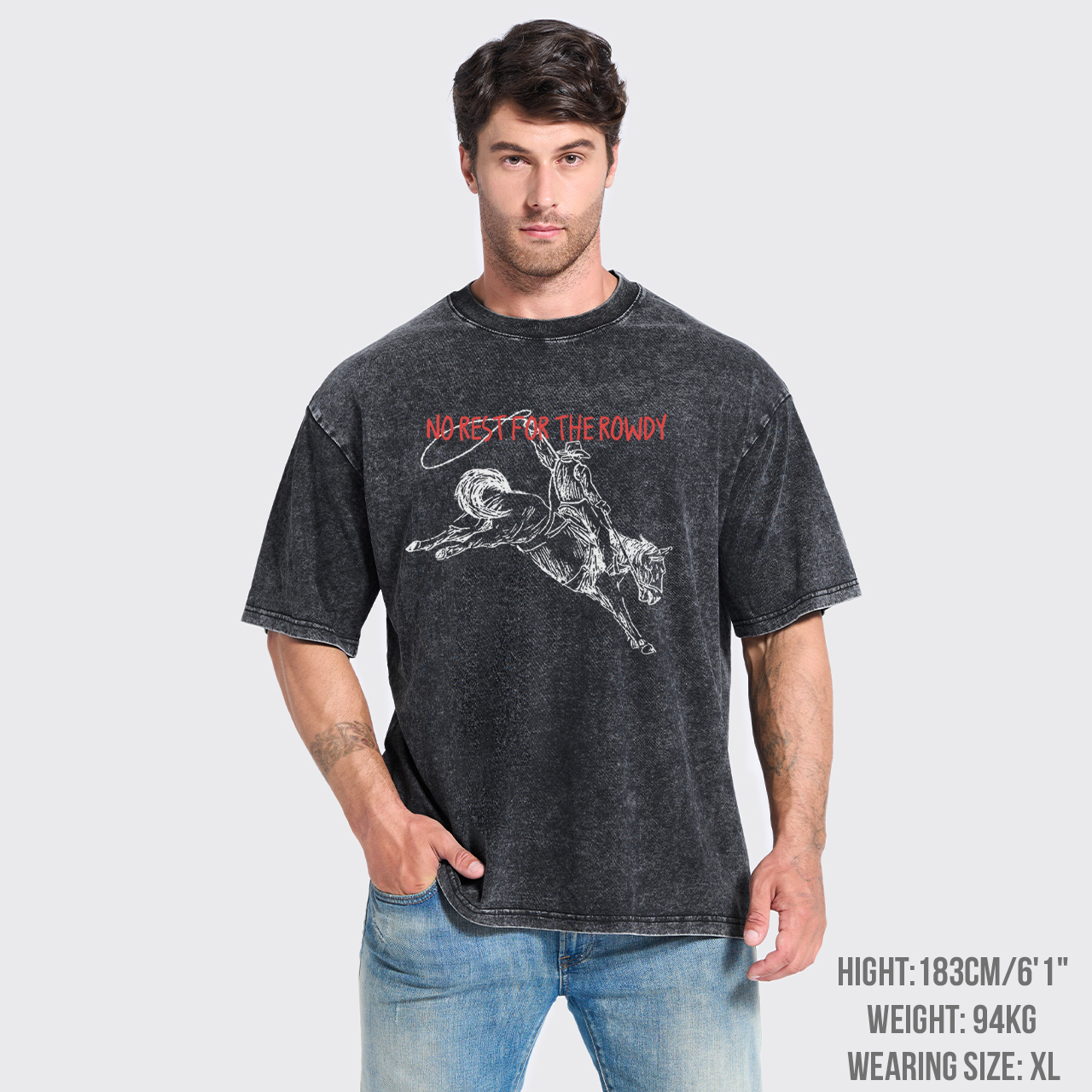 No Rest For The Rowdy Garment-dye Tees