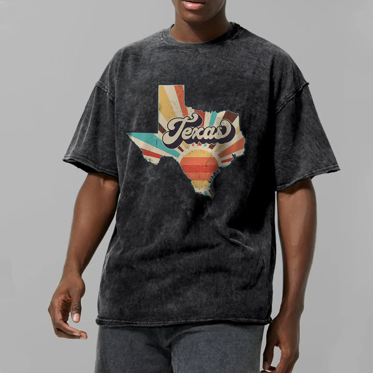 Retro Texas States Clipart Garment-dye Tees