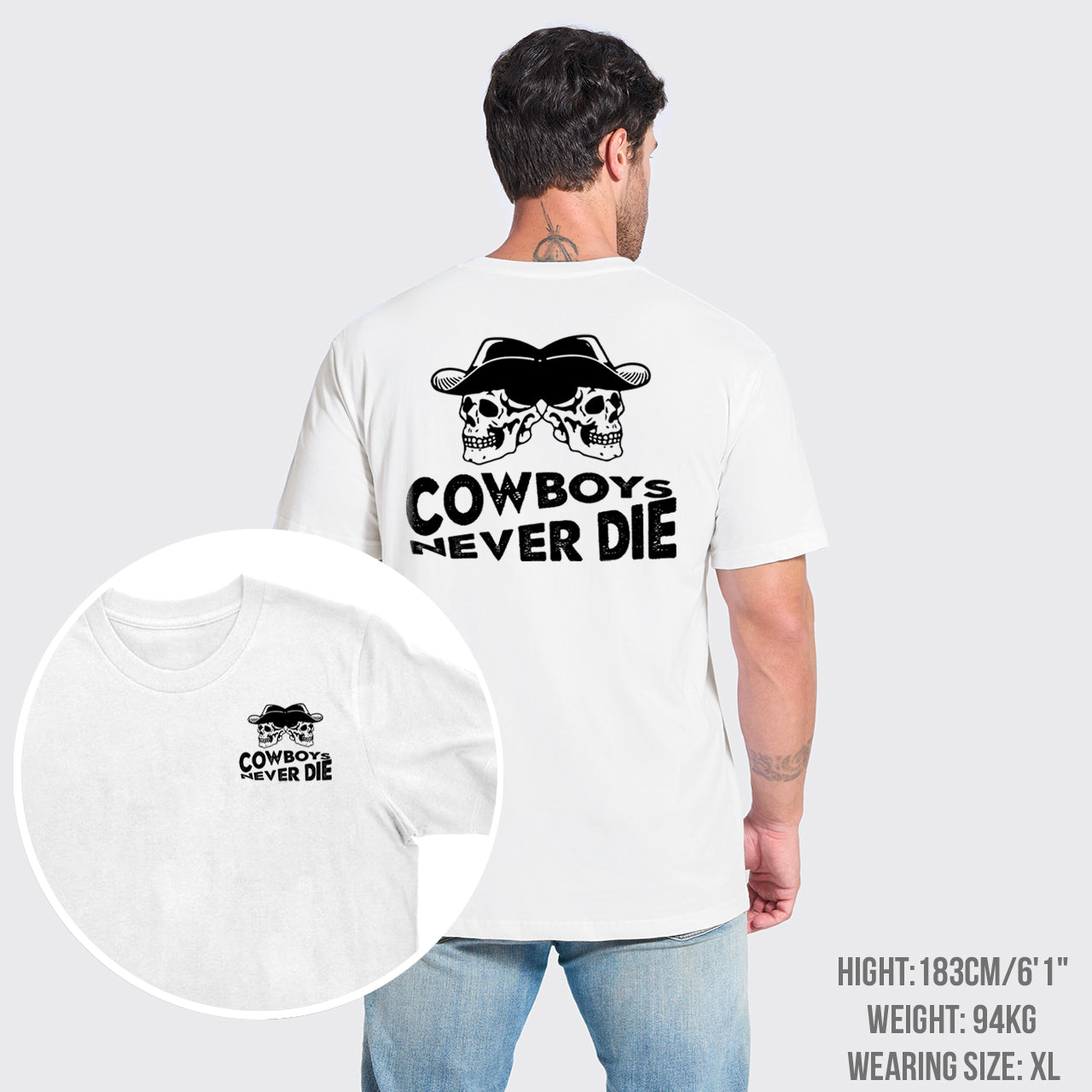 Cowboys Never Die Skeleton T-Shirts