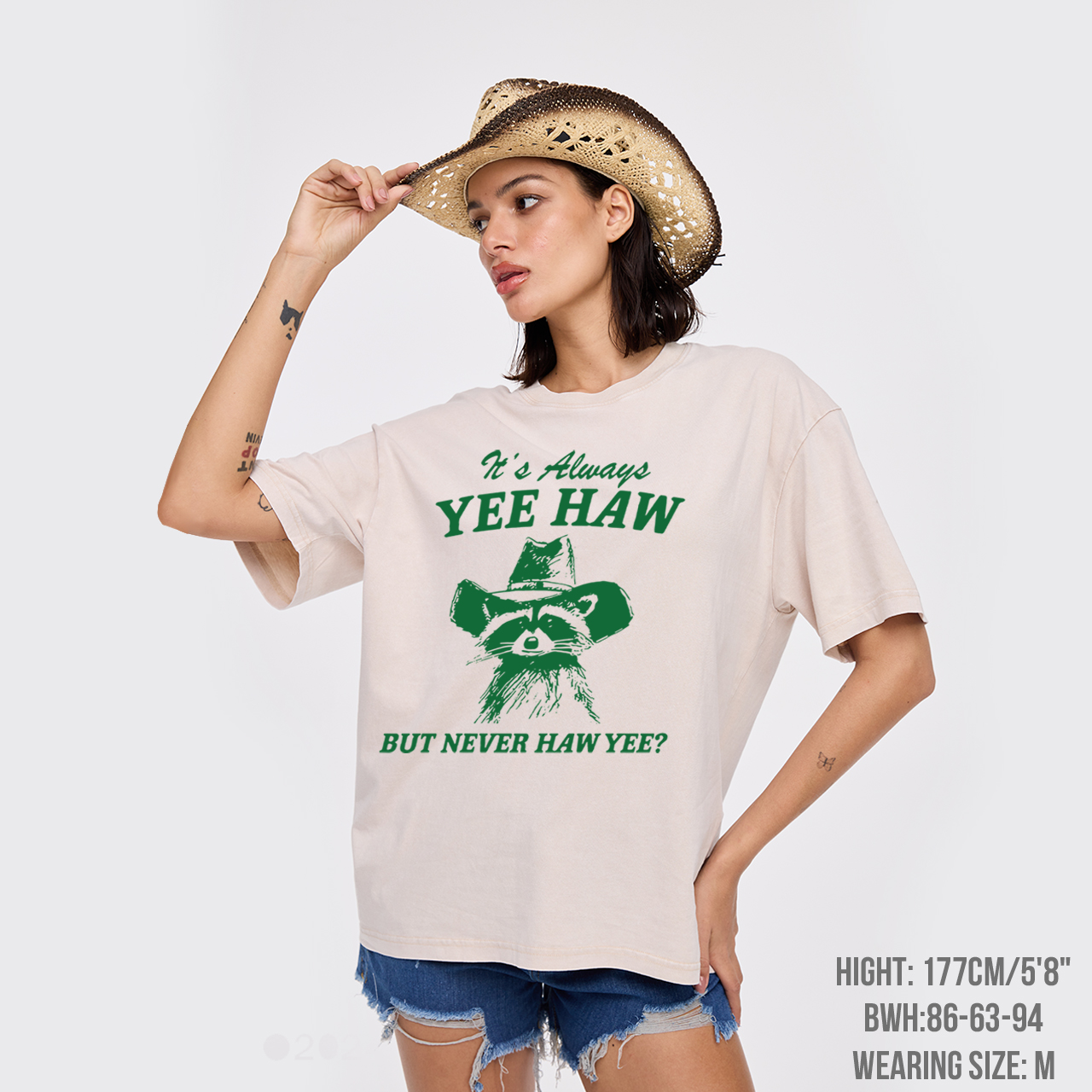 It's Always YEE HAW But Never HAW YEE Garment-dye Tees