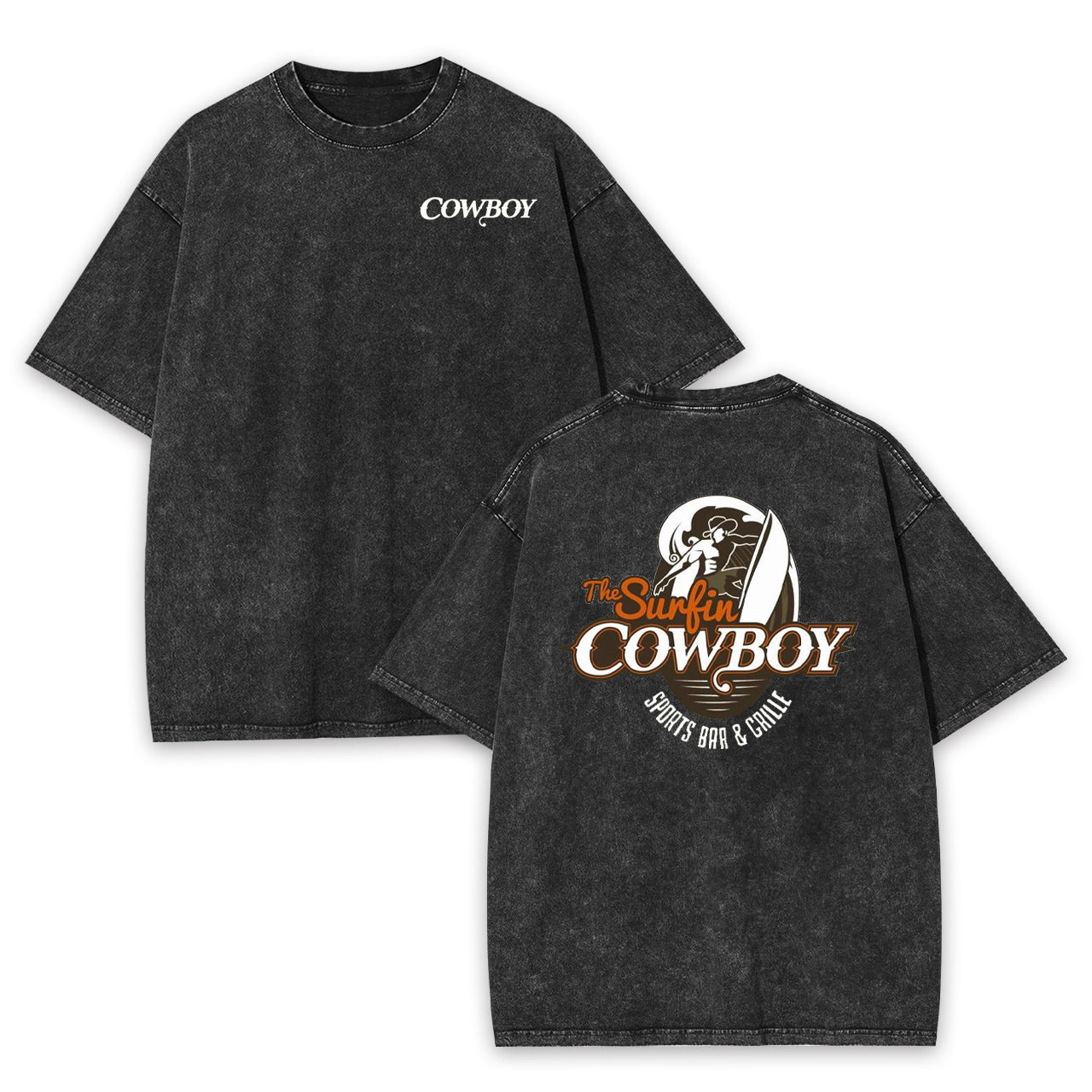 The Surfing Cowboy Garment-dye Tees