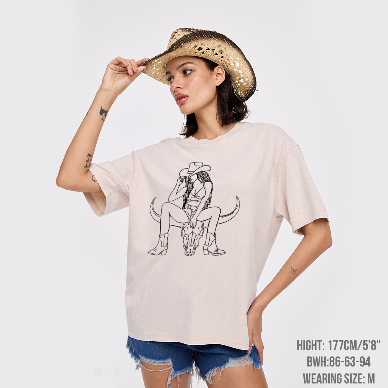 Western Rad Cowgirl Garment-dye Tees