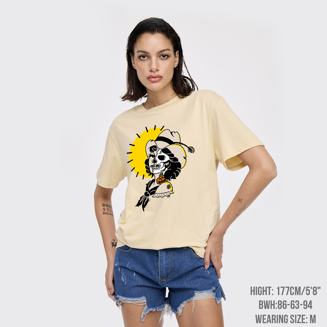 Halloween Skull Cowgirl T-Shirts