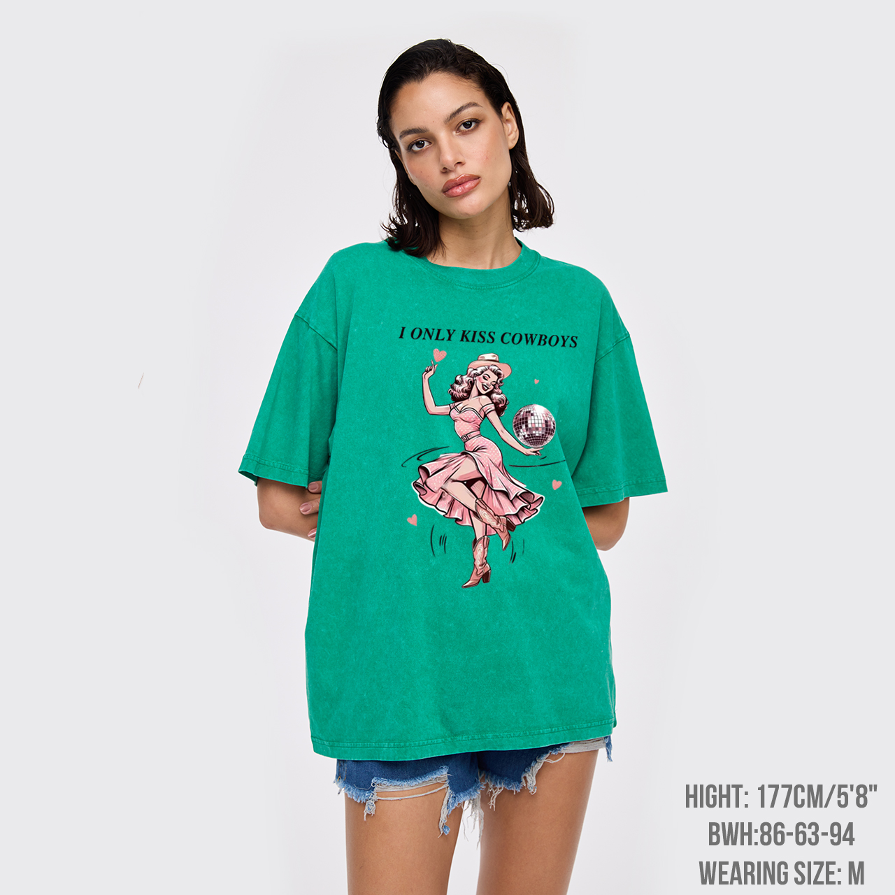 I Only Kiss Cowboys Garment-dye Tees