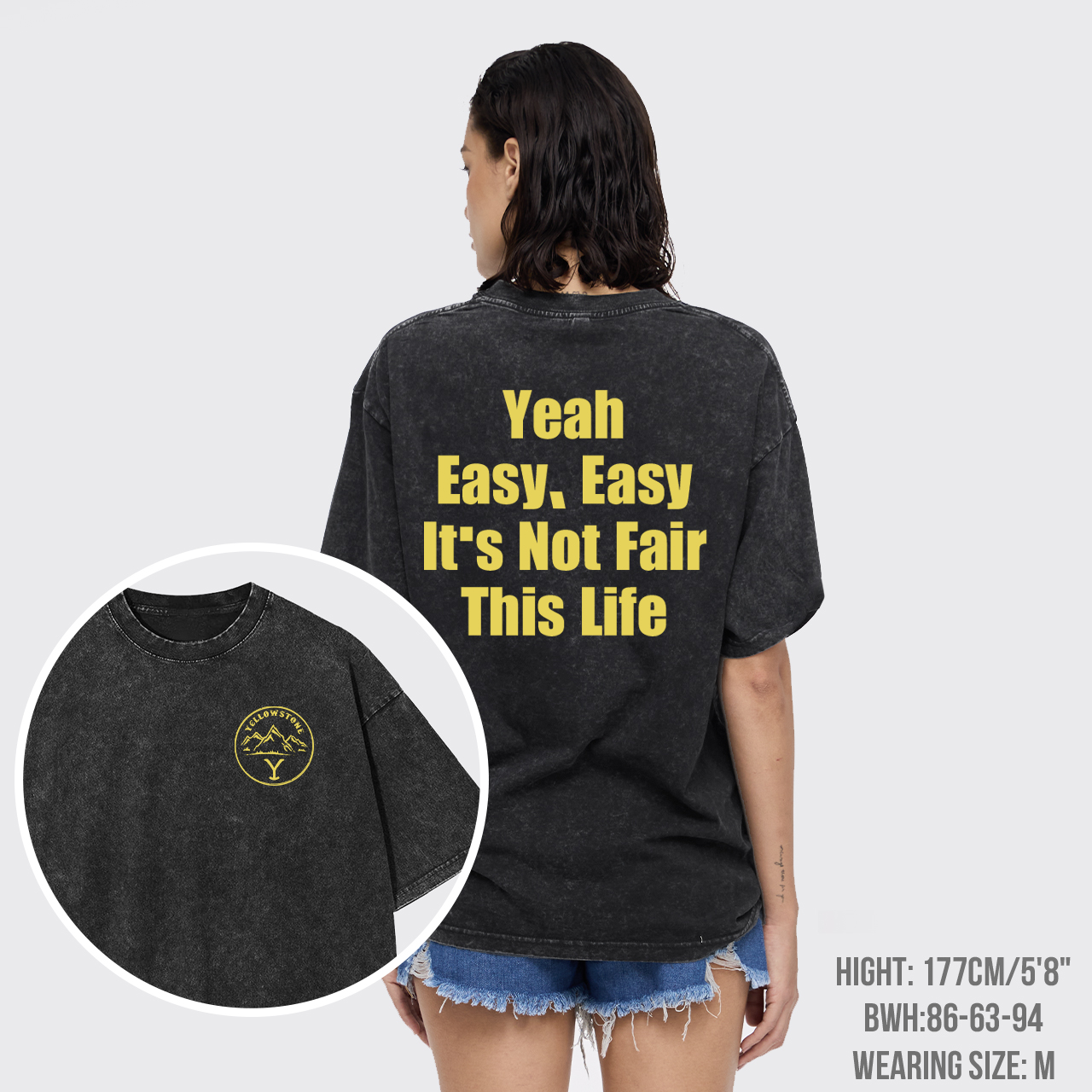 It's Not Fair It's Life Garment-dye Tees